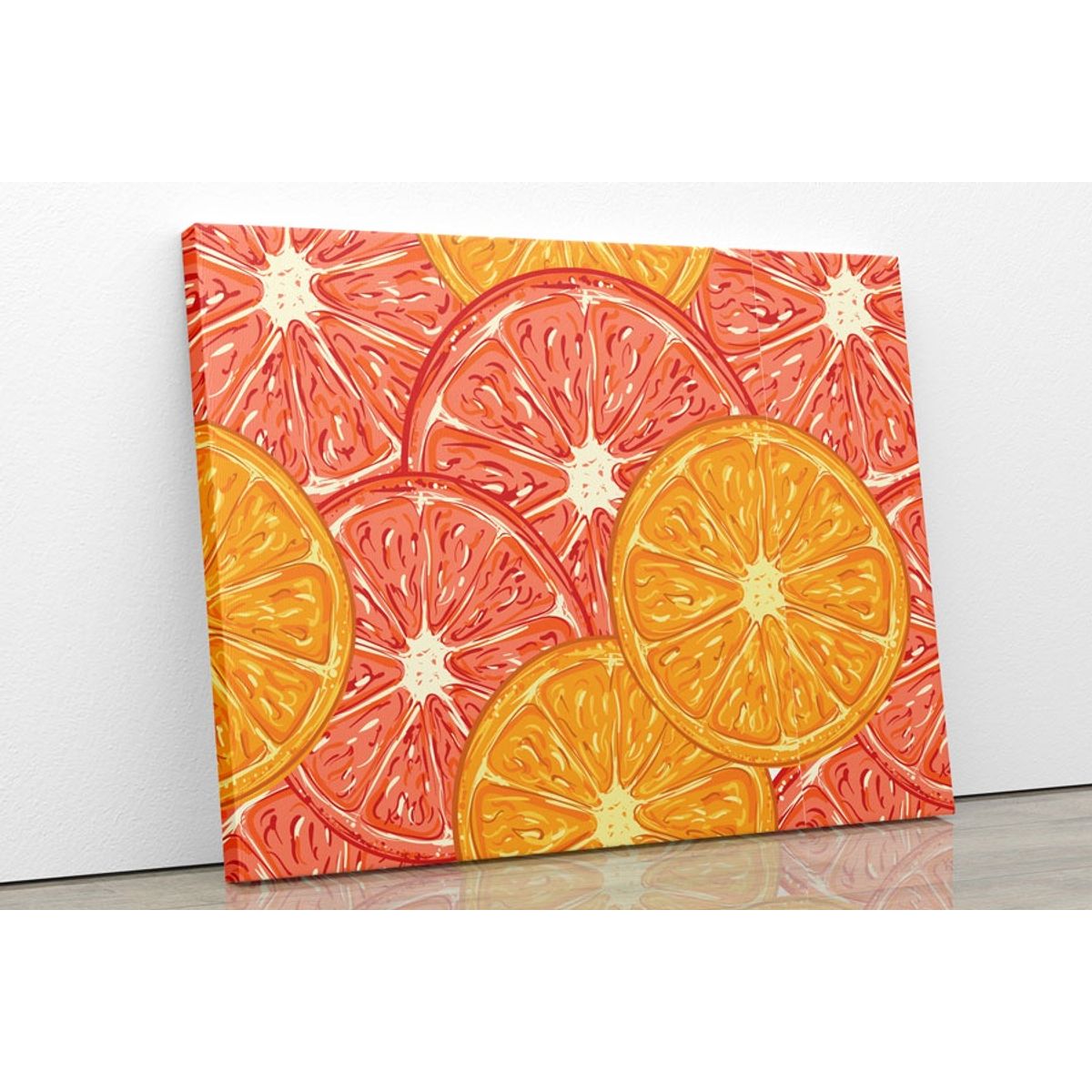 TAYRONA STORE - Cuadro En Lienzo Para Comedor Naranjas 05 100x80cm