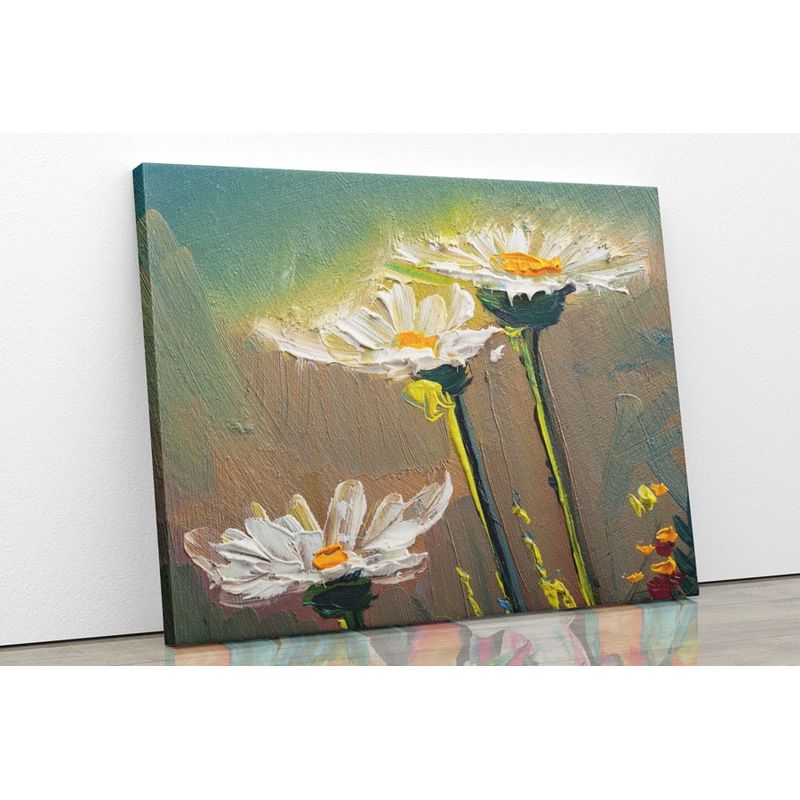 TAYRONA STORE - Cuadro En Lienzo Para Comedor Pintura Flores 115 50x40cm