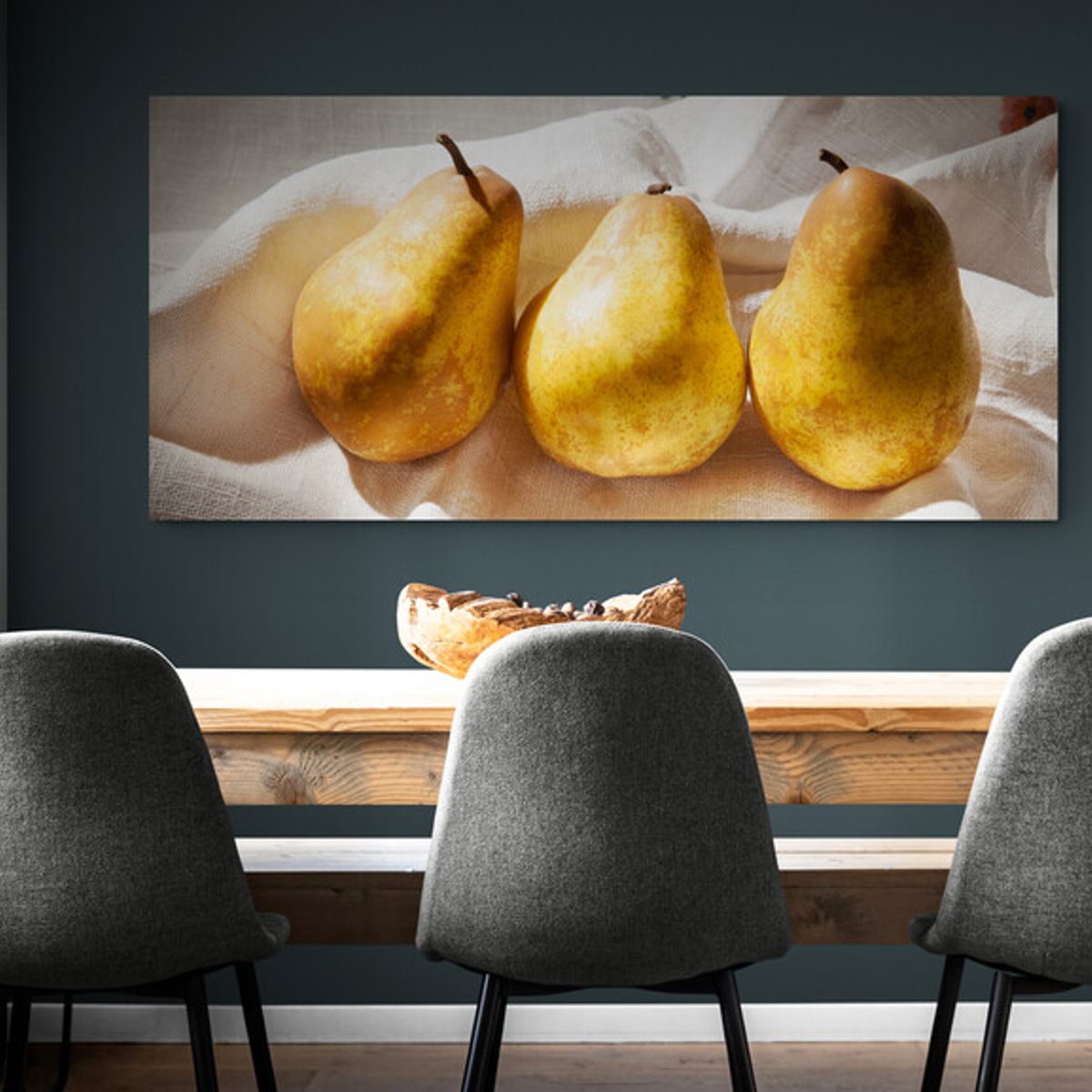TAYRONA STORE - Cuadro En Lienzo Para Comedor Bodegon Frutas 132 150x70cm