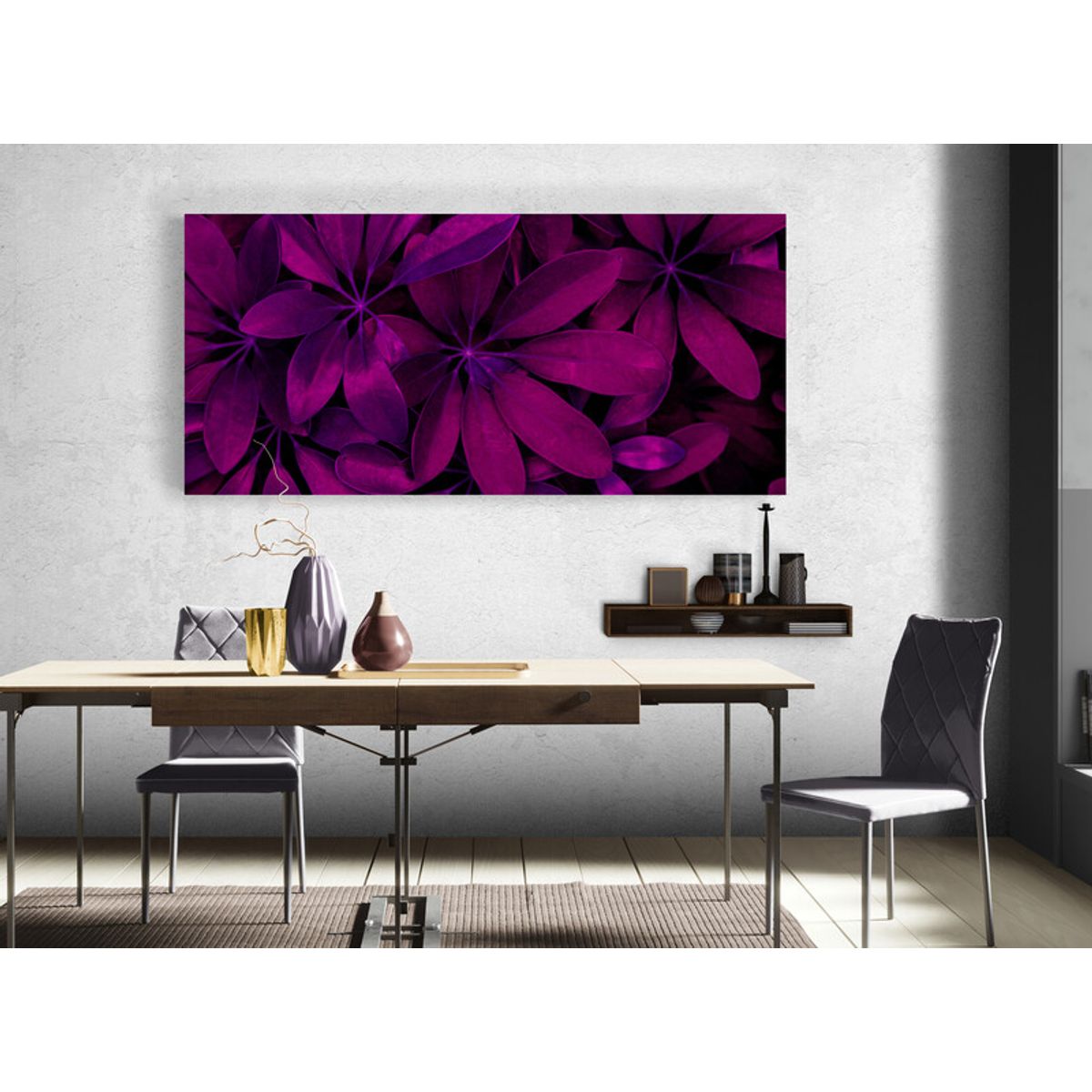 TAYRONA STORE - Cuadro En Lienzo Para Comedor Hojas 097 150x70cm