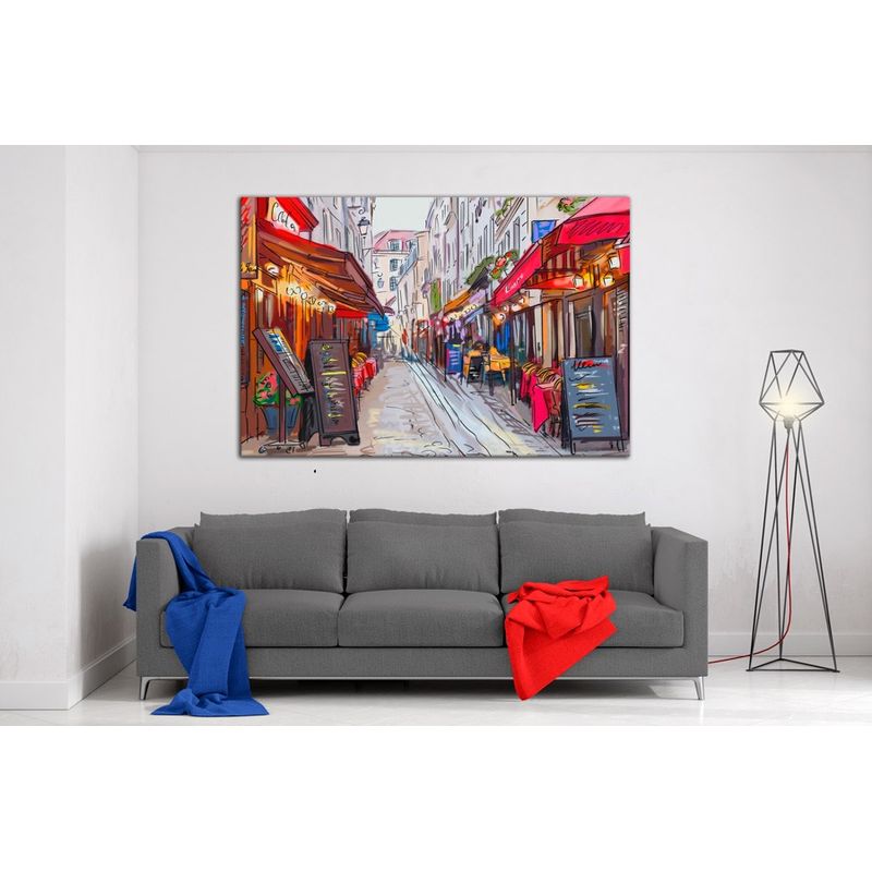TAYRONA STORE - Cuadro En Lienzo Para Comedor Pintura Paris 02 50x35cm
