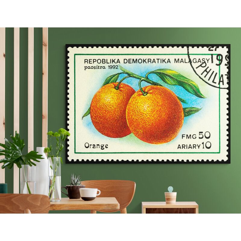 TAYRONA STORE - Cuadro Lienzo Para Comedor Bodegon Fruta Estampilla 064 40x30cm