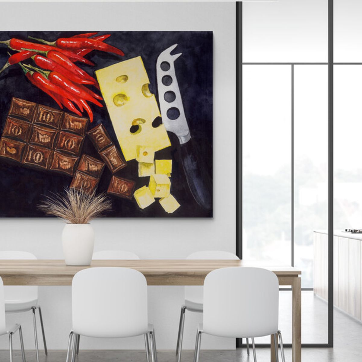 TAYRONA STORE - Cuadro En Lienzo Para Comedor Bodegon 248 100x80cm