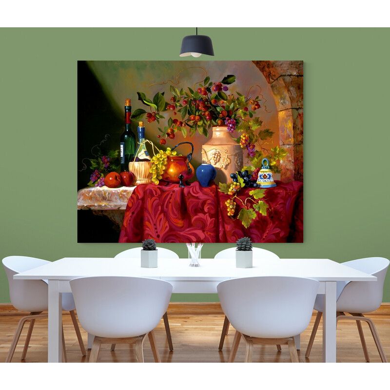 TAYRONA STORE - Cuadro En Lienzo Para Comedor Bodegon 211 100x80cm