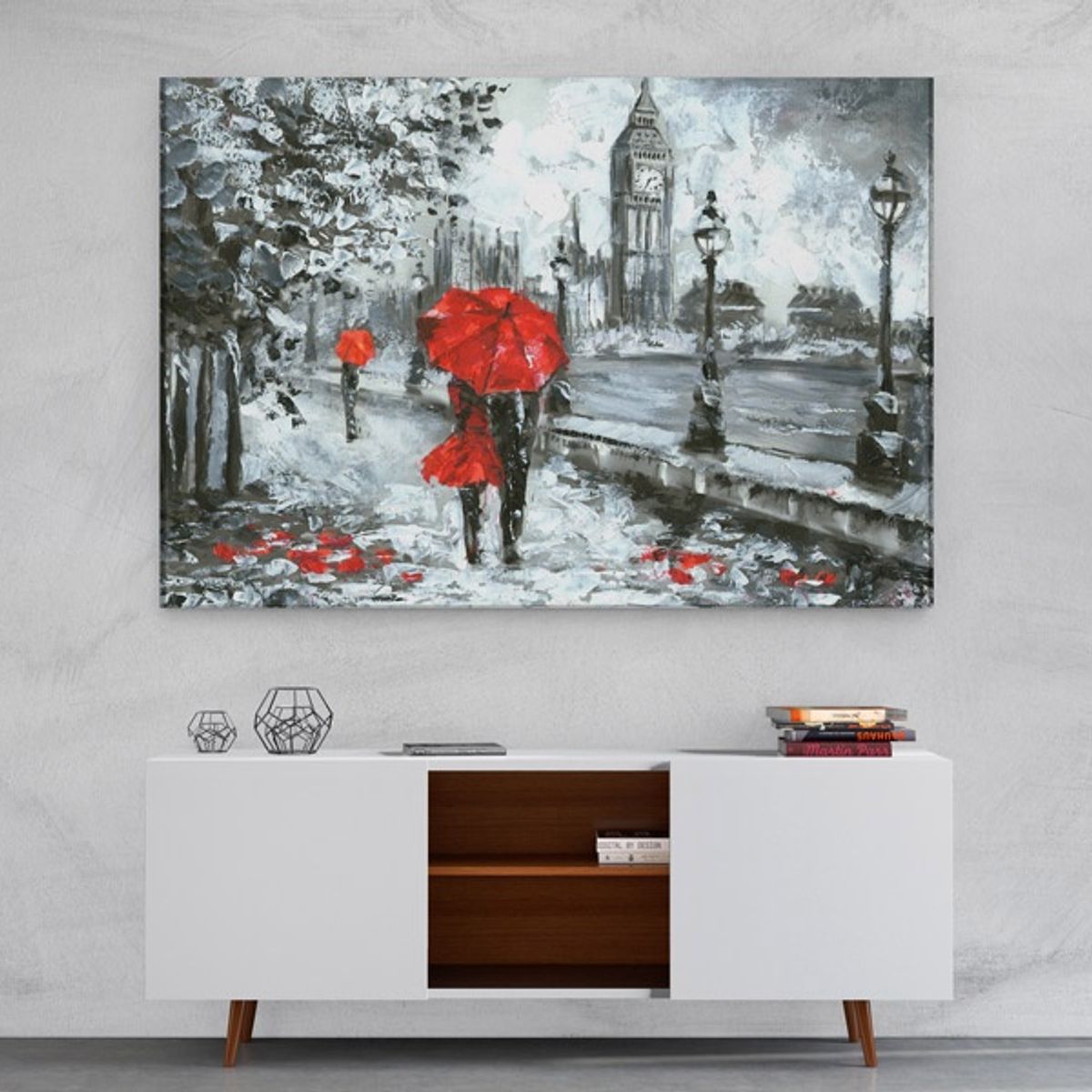 TAYRONA STORE - Cuadro En Lienzo Para Comedor Pintura London 01 70x50cm