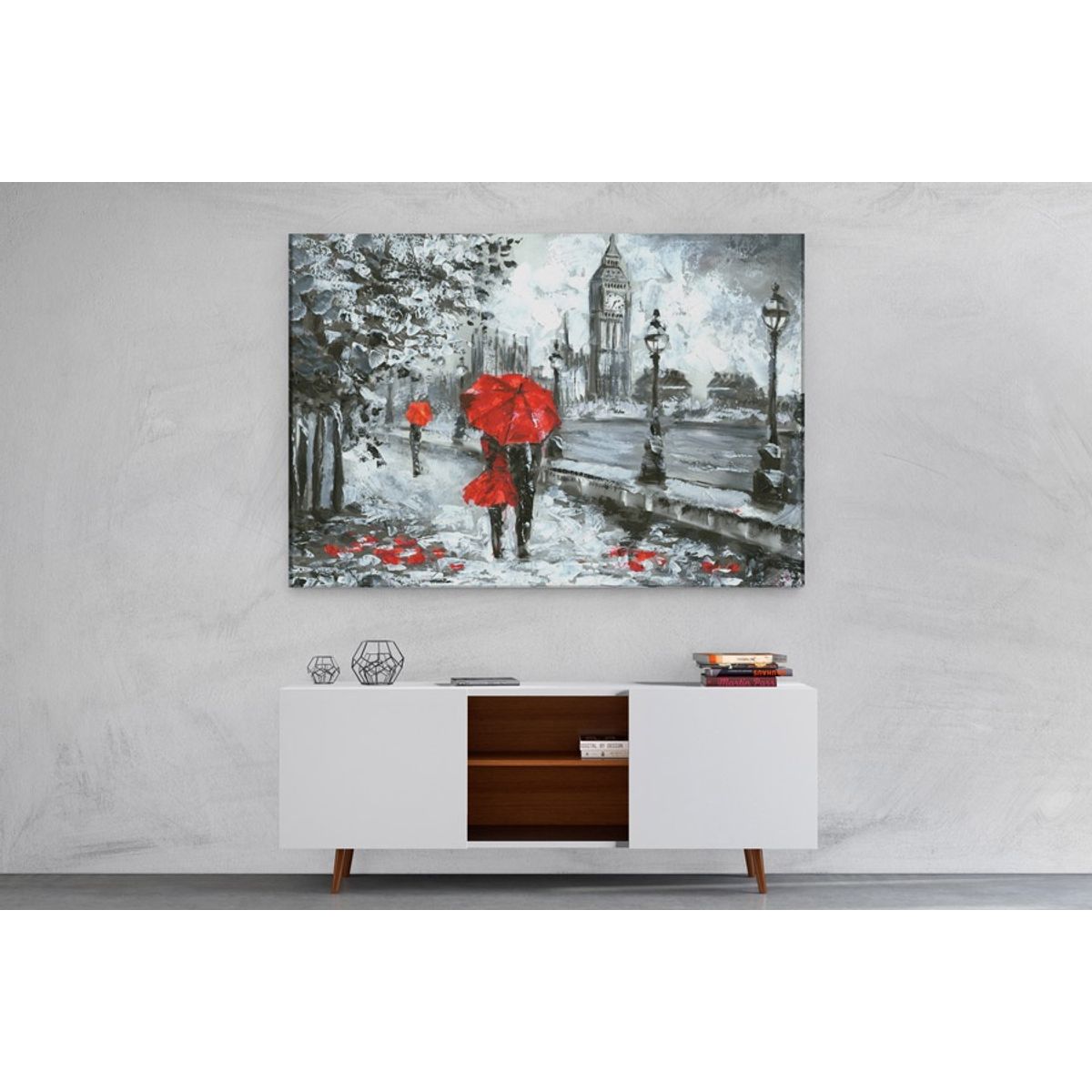 TAYRONA STORE - Cuadro En Lienzo Para Comedor Pintura London 01 70x50cm