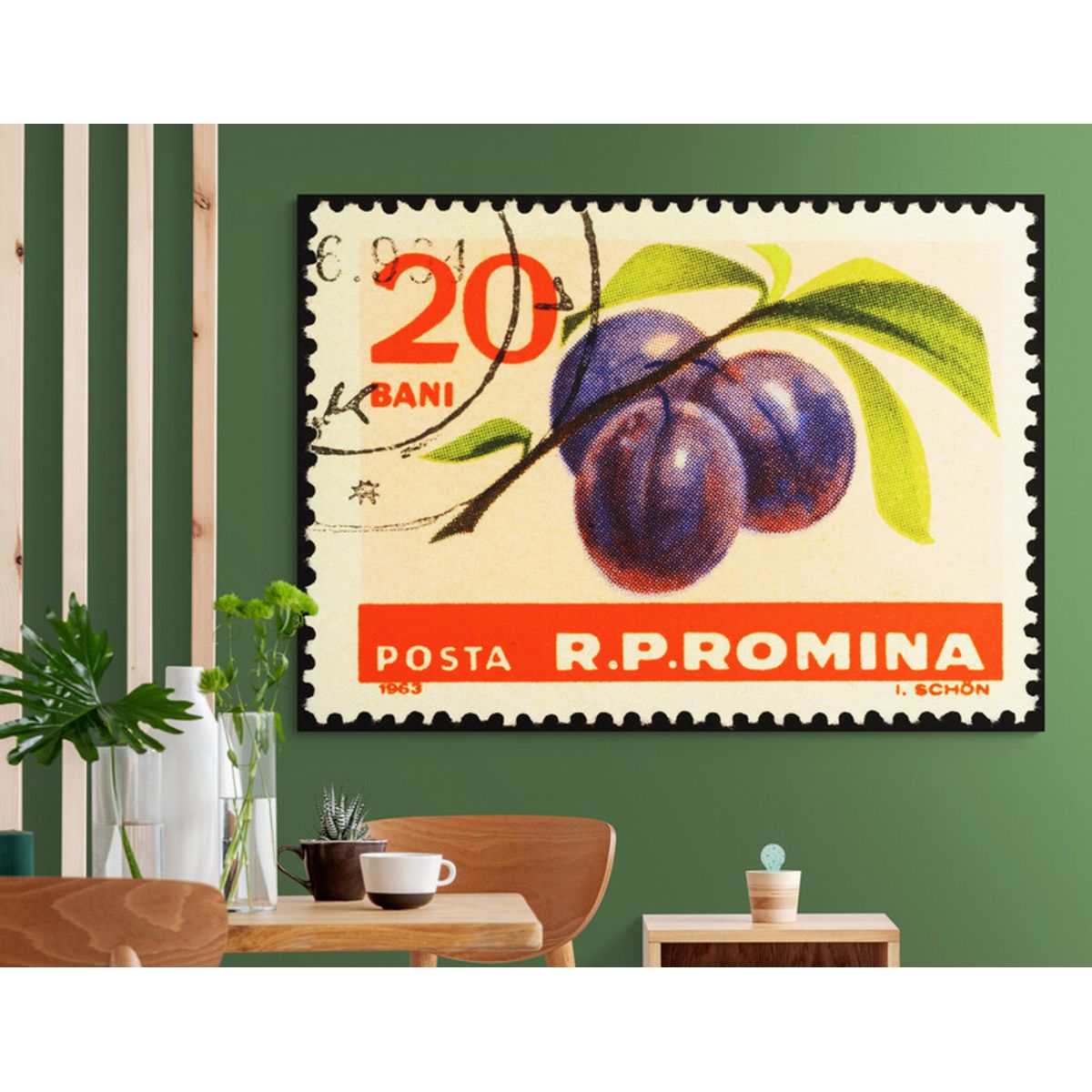 TAYRONA STORE - Cuadro Lienzo Para Comedor Bodegon Fruta Estampilla 069 100x75cm