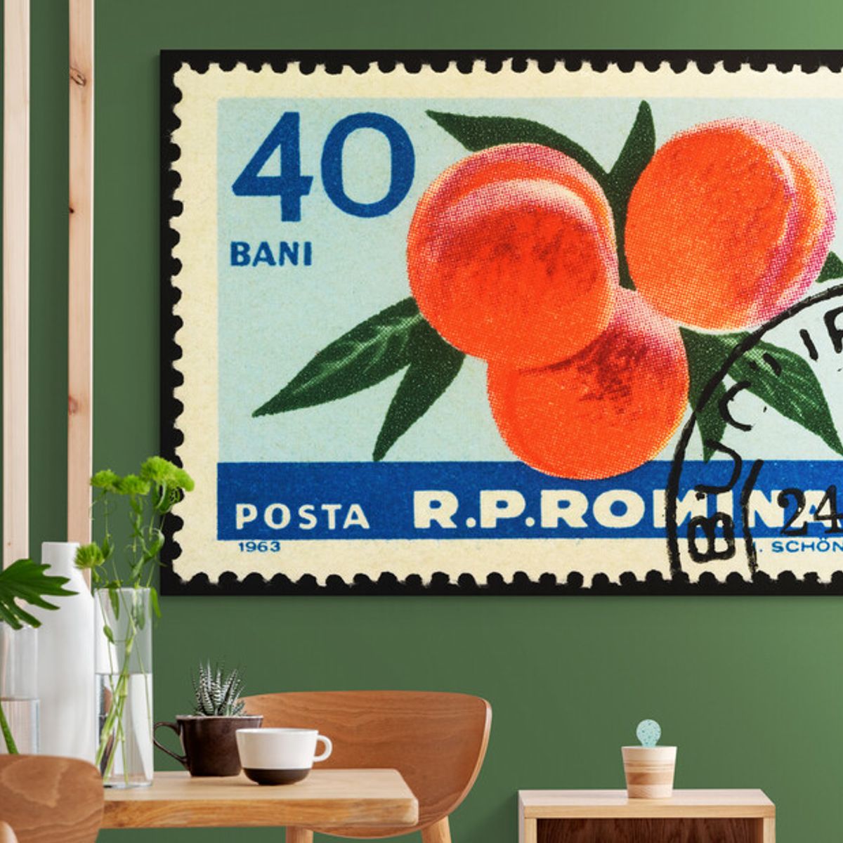 TAYRONA STORE - Cuadro Lienzo Para Comedor Bodegon Fruta Estampilla 070 135x100cm