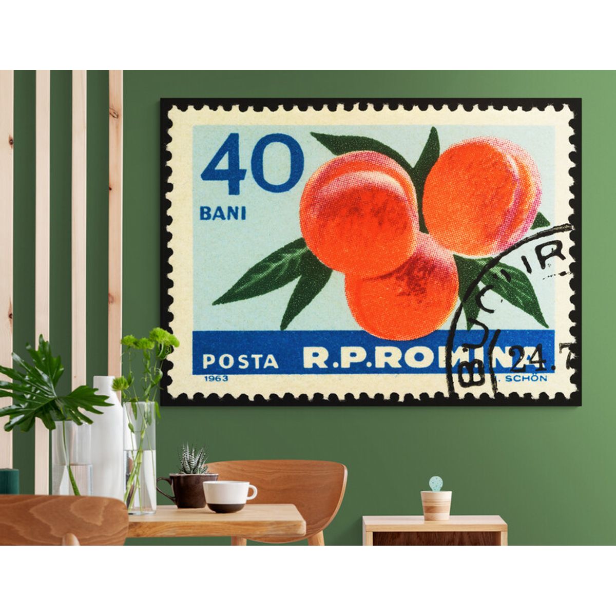 TAYRONA STORE - Cuadro Lienzo Para Comedor Bodegon Fruta Estampilla 070 135x100cm