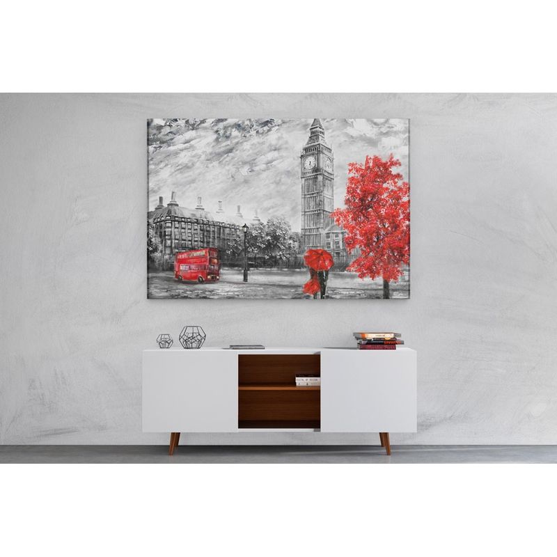 TAYRONA STORE - Cuadro En Lienzo Para Comedor Pintura London 02 50x35cm