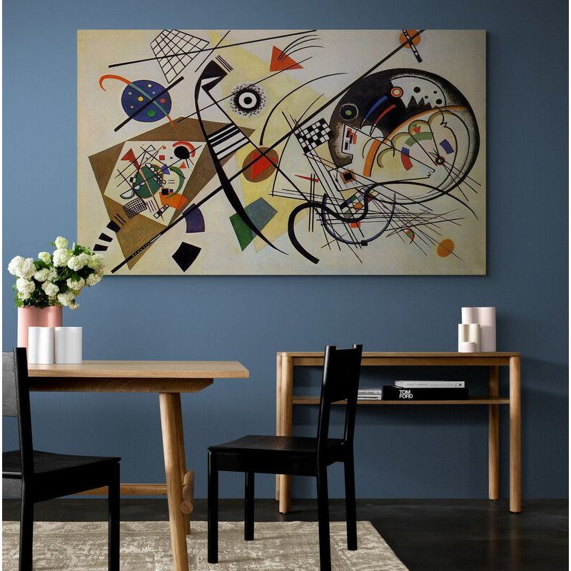 TAYRONA STORE - Cuadro En Lienzo Para Comedor Estilo Vasili Kandinski 017 150x90cm