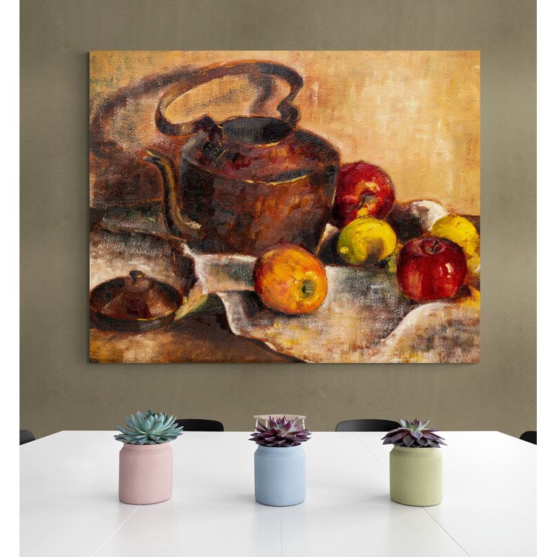 TAYRONA STORE - Cuadro En Lienzo Para Comedor Bodegon Frutas 123 100x80cm