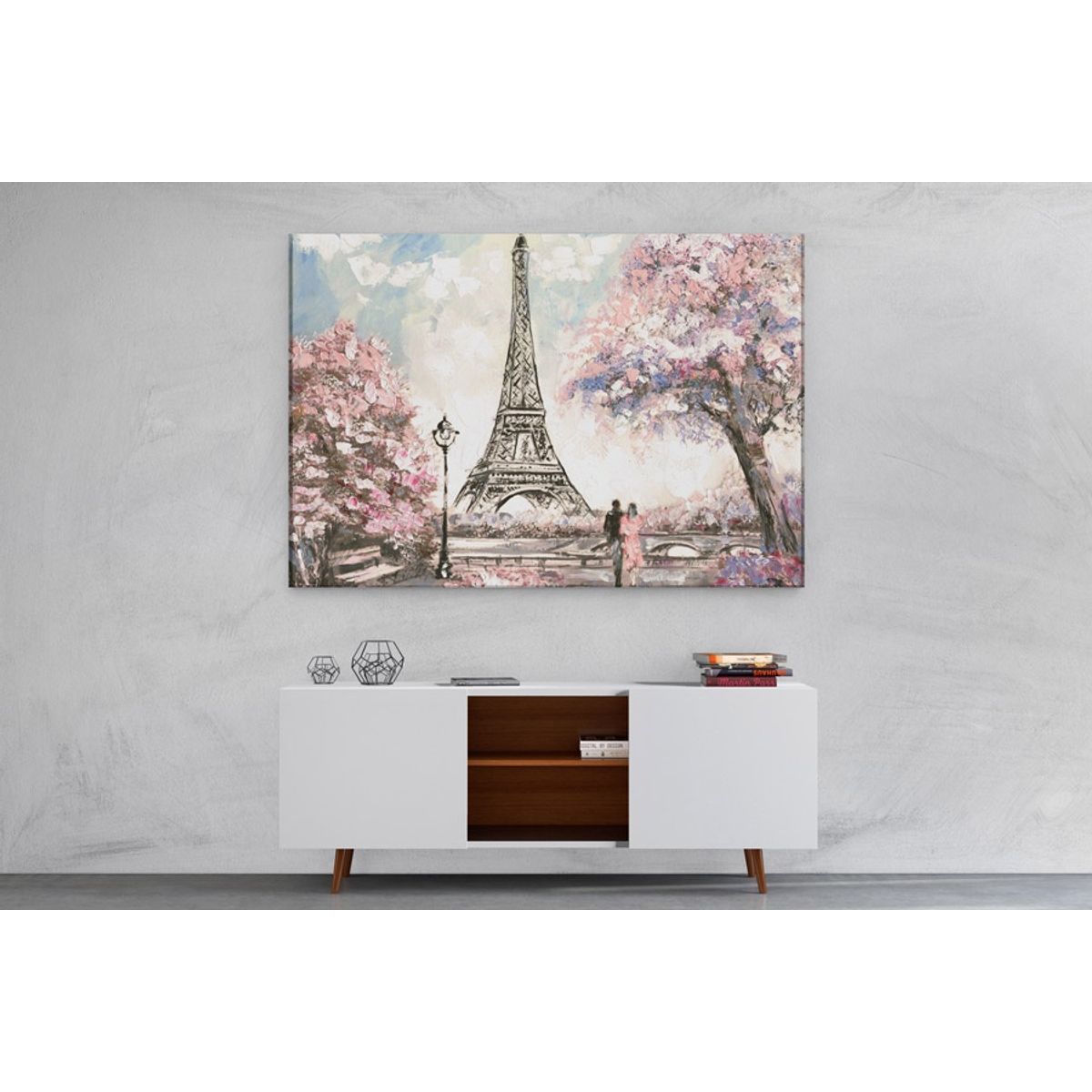 TAYRONA STORE - Cuadro En Lienzo Para Comedor Pintura Paris 11 50x35cm