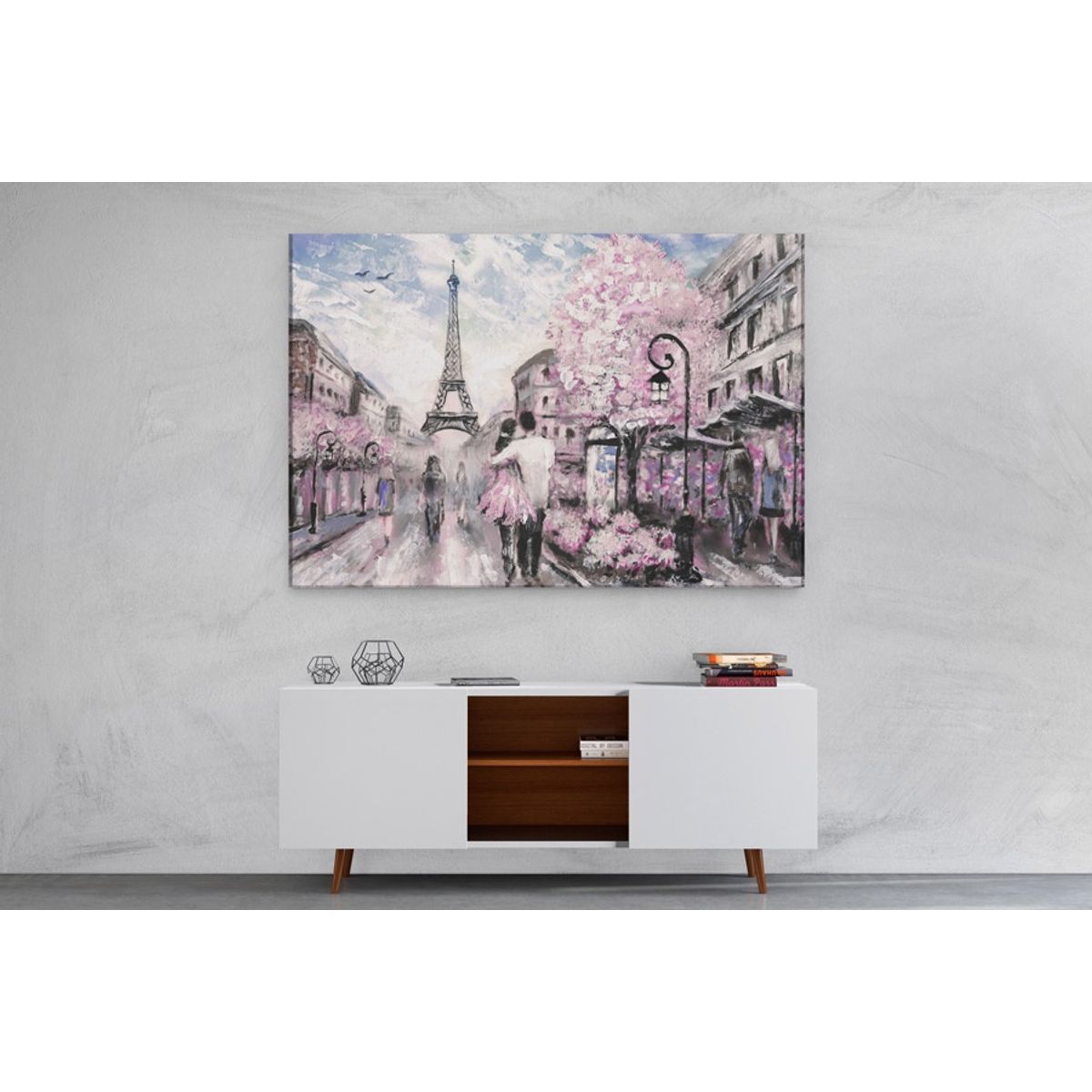 TAYRONA STORE - Cuadro En Lienzo Para Comedor Pintura Paris 12 100x70cm.