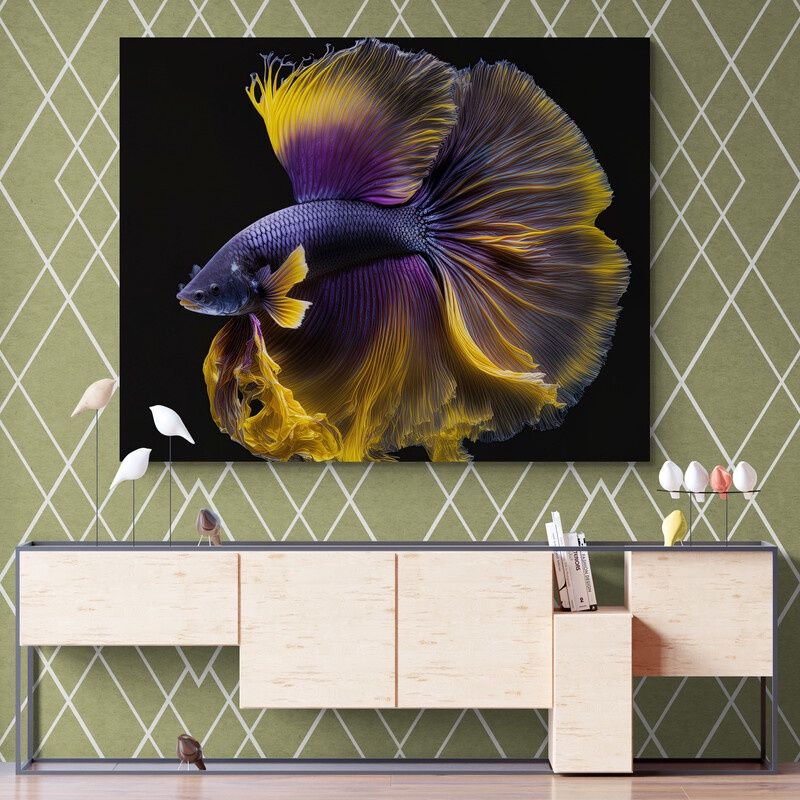 TAYRONA STORE - Cuadro En Lienzo Para Comedor Pes Beta 018 100x80cm
