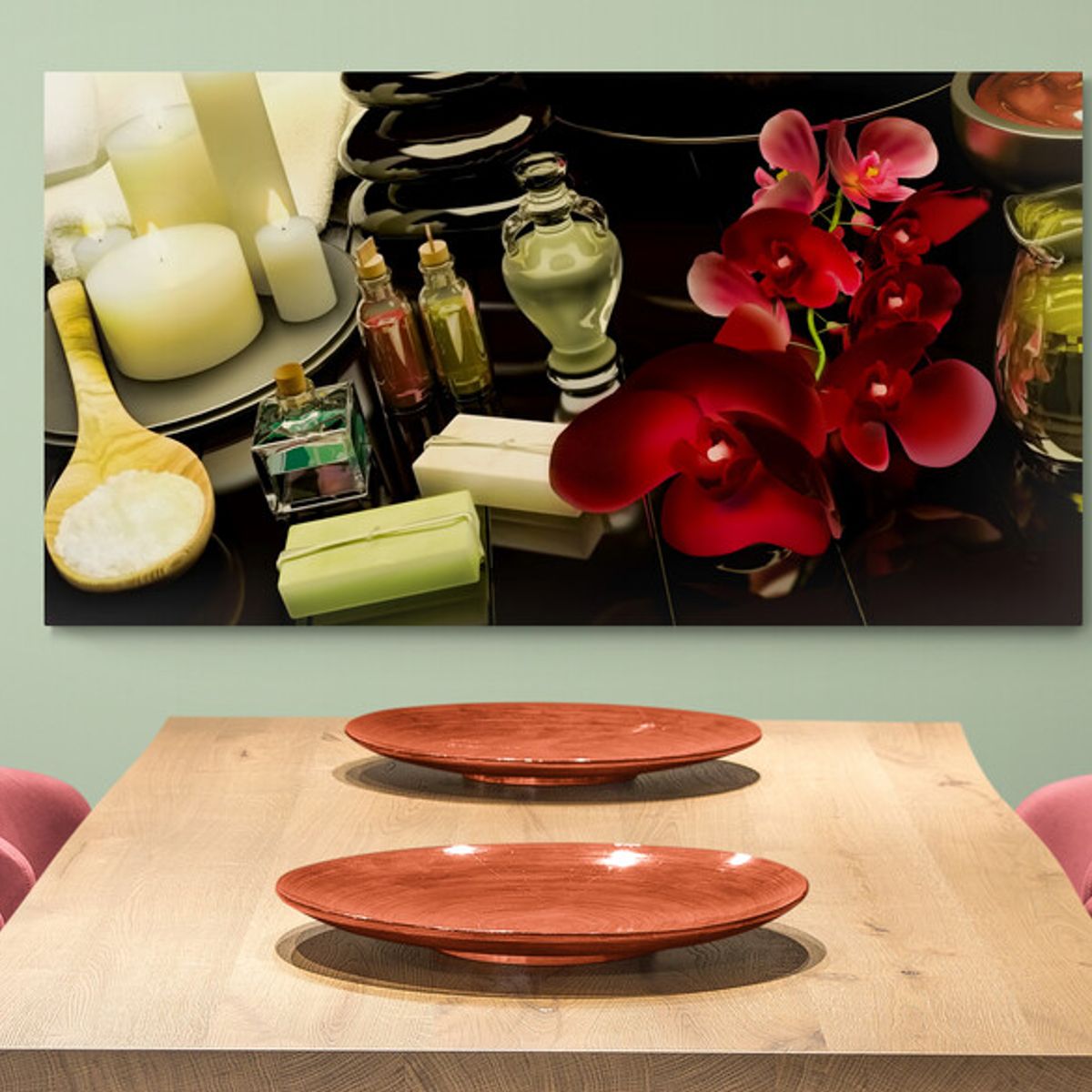 TAYRONA STORE - Cuadro En Lienzo Para Comedor Bodegon 221 75x40cm