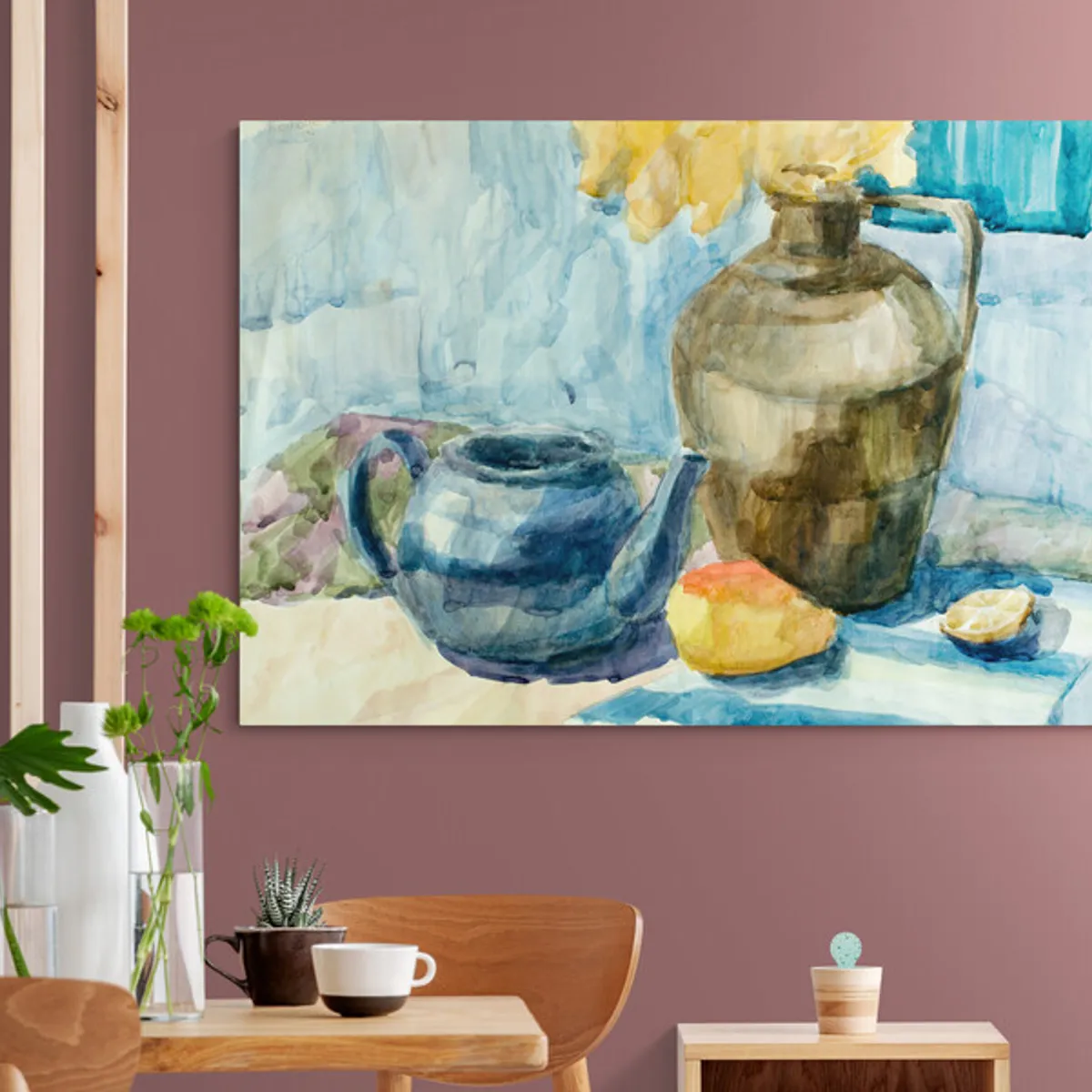 TAYRONA STORE - Cuadro En Lienzo Para Comedor Bodegon 167 120x80cm