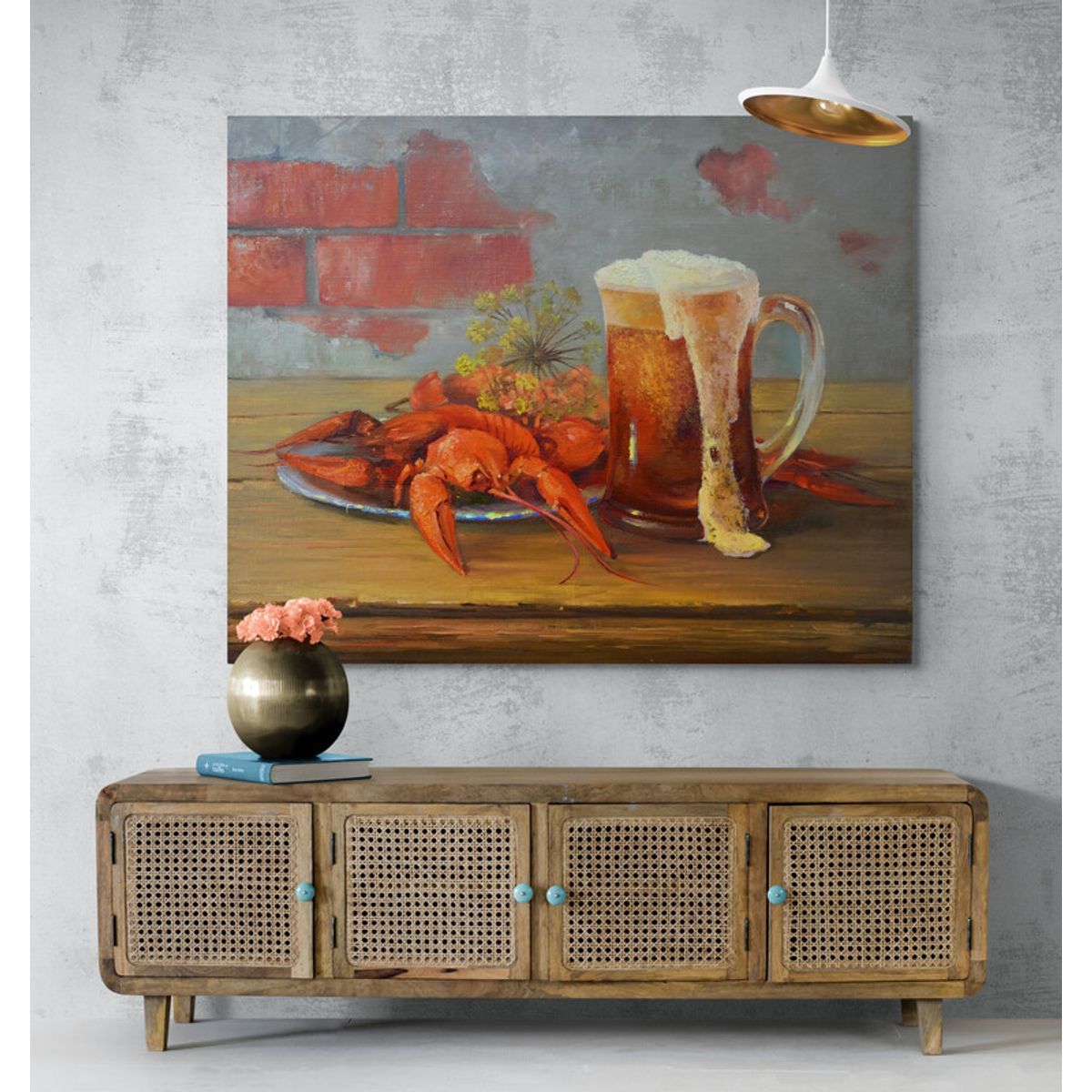 TAYRONA STORE - Cuadro En Lienzo Para Comedor Bodegon 103 110x60cm