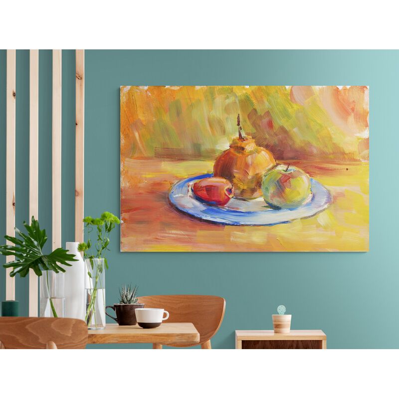 TAYRONA STORE - Cuadro En Lienzo Para Comedor Bodegon Frutas 122 100x70cm