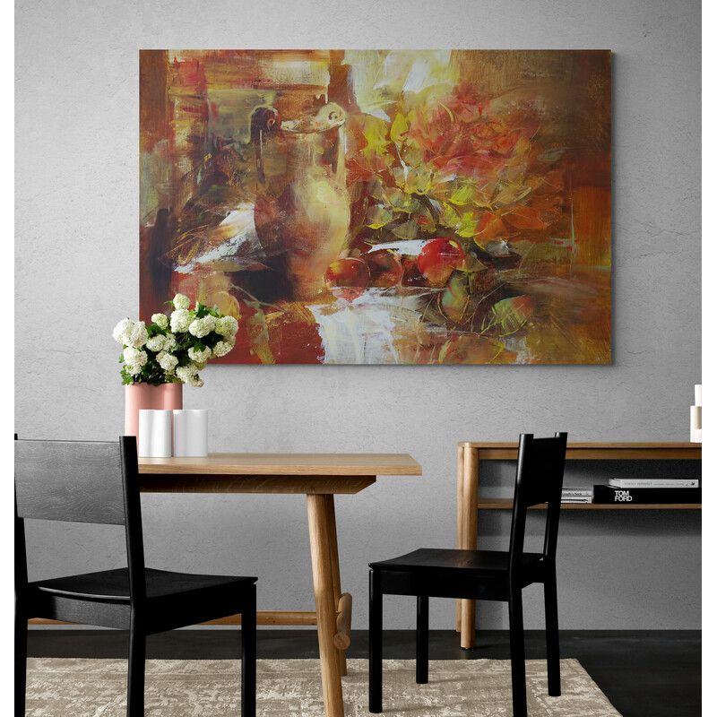 TAYRONA STORE - Cuadro En Lienzo Para Comedor Bodegon Frutas 131 100x70cm