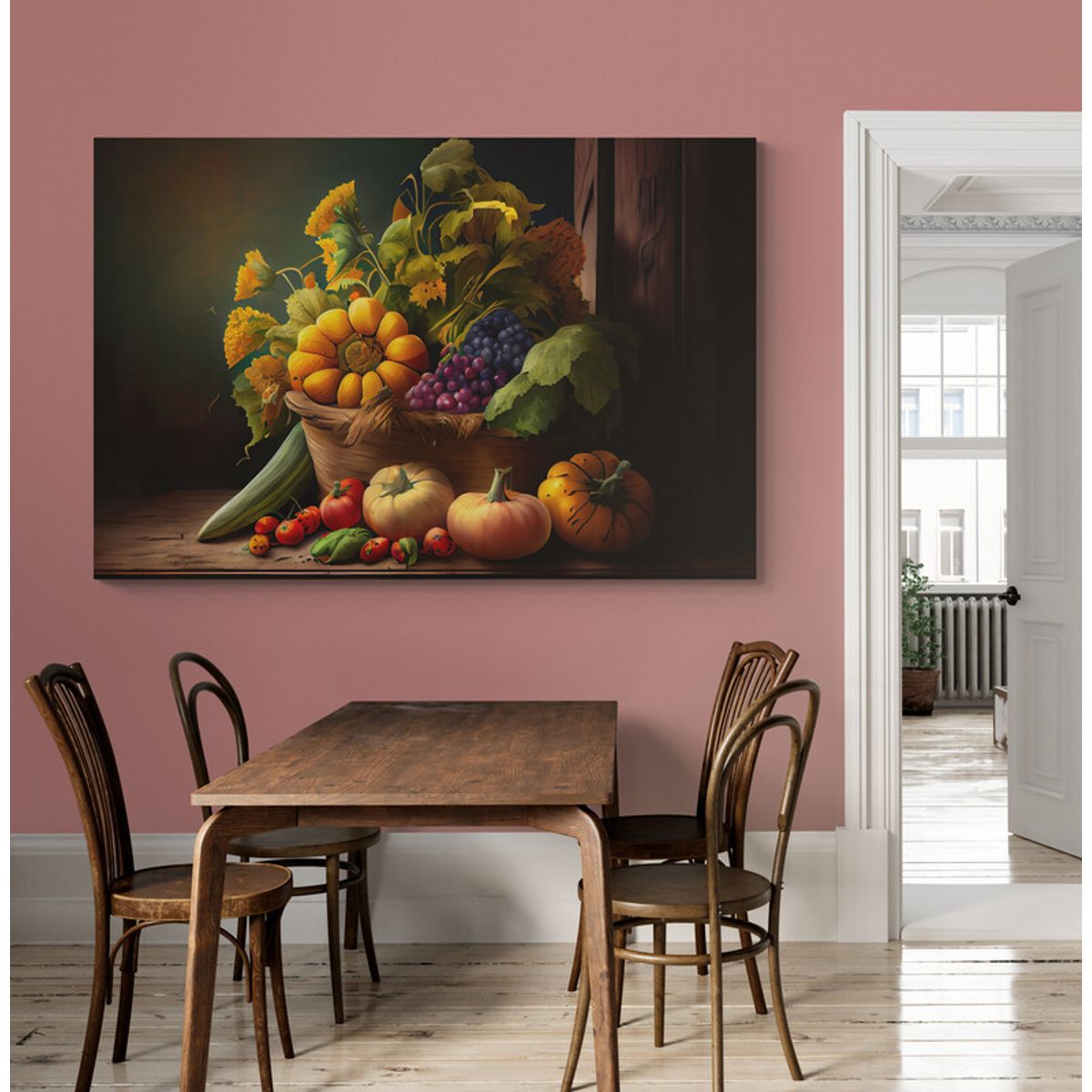 TAYRONA STORE - Cuadro En Lienzo Para Comedor Bodegon Frutas 264 100x70cm