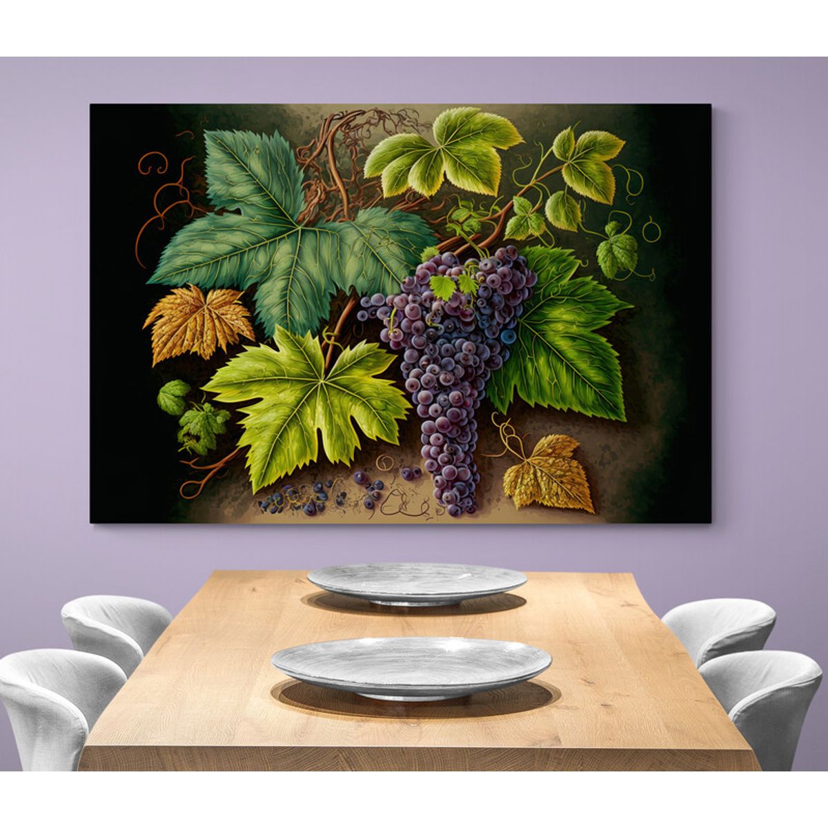 TAYRONA STORE - Cuadro En Lienzo Para Comedor Bodegon Frutas 267 100x70cm
