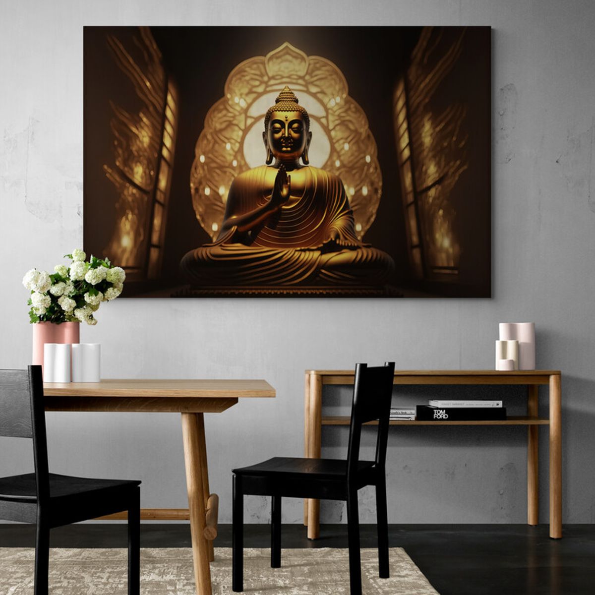 TAYRONA STORE - Cuadro En Lienzo Para Comedor Budda 175 100x70cm