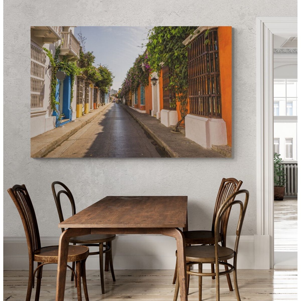 TAYRONA STORE - Cuadro En Lienzo Para Comedor Cartagena 018 150x100cm