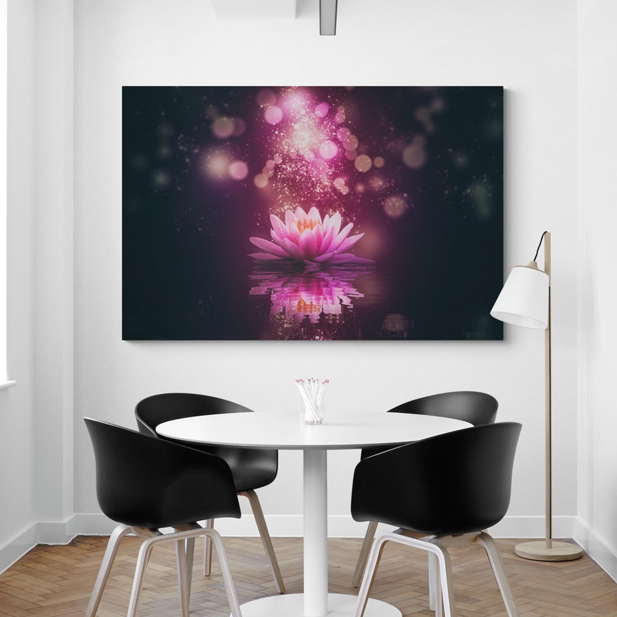 TAYRONA STORE - Cuadro En Lienzo Para Comedor Flor De Loto 037 100x70cm