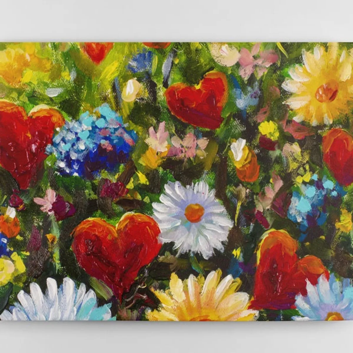 TAYRONA STORE - Cuadro En Lienzo Para Comedor Pintura Flores 96 150x120cm