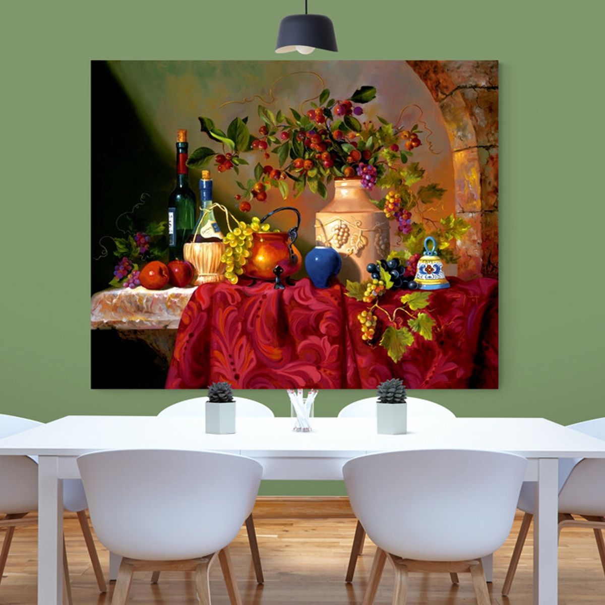 TAYRONA STORE - Cuadro En Lienzo Para Comedor Bodegon 211 75x60cm