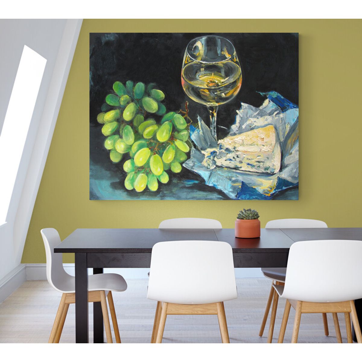 TAYRONA STORE - Cuadro En Lienzo Para Comedor Bodegon Frutas 129 50x40cm.
