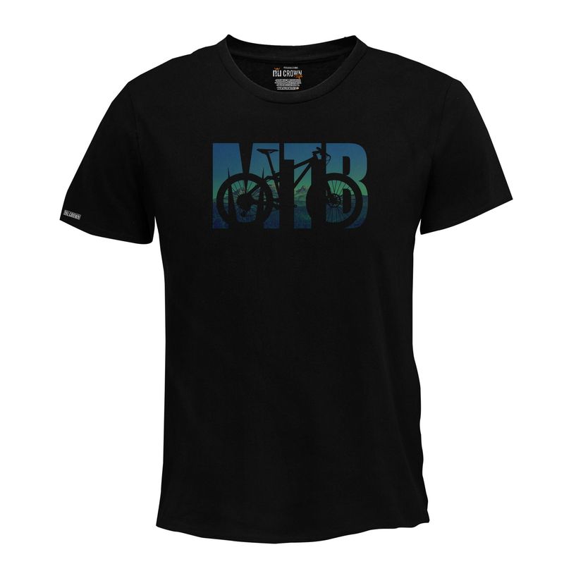 CREACIONES NU CROWN - Camiseta Bicicleta Cicla MTB Nu Crown Hombre Color Negro