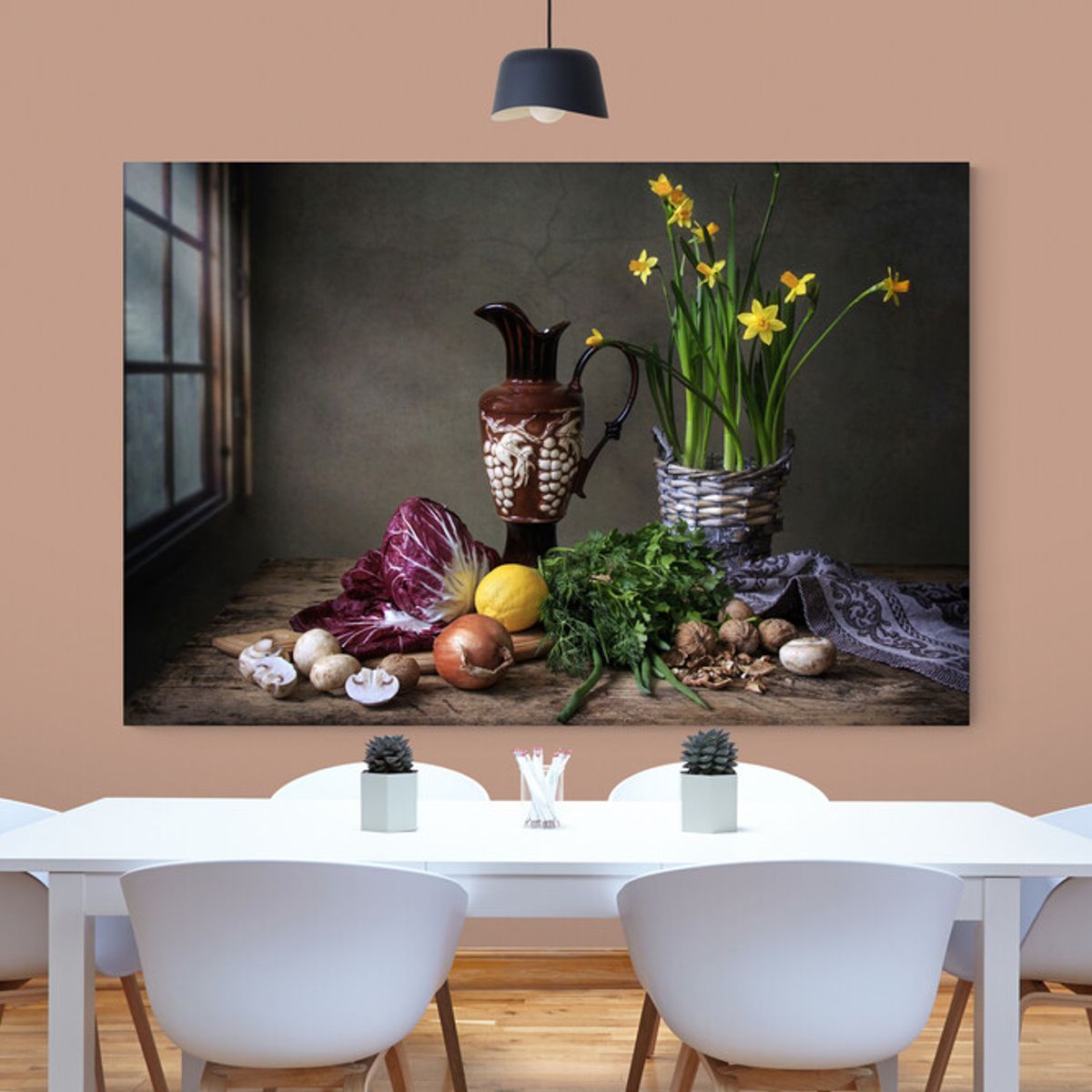 TAYRONA STORE - Cuadro En Lienzo Para Comedor Bodegon 230 50x35cm