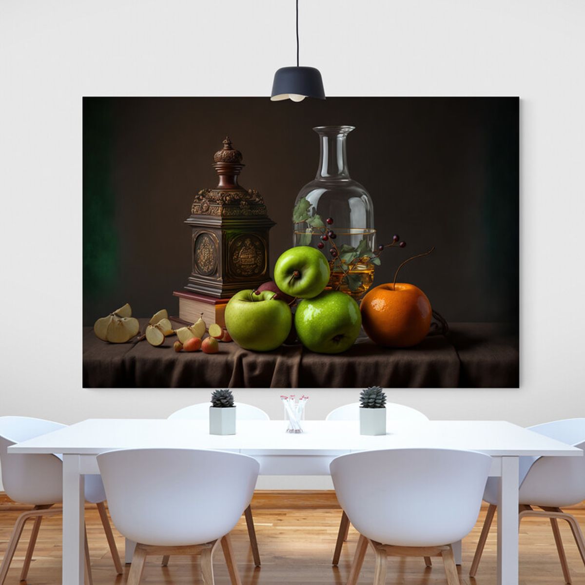 TAYRONA STORE - Cuadro En Lienzo Para Comedor Bodegon Frutas 311 150x100cm
