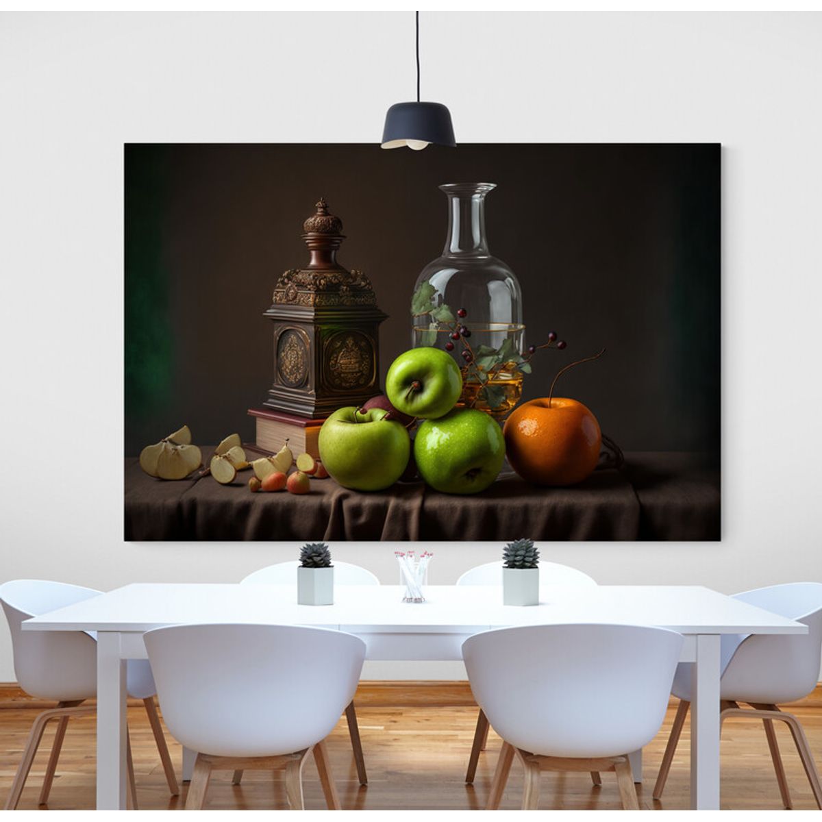 TAYRONA STORE - Cuadro En Lienzo Para Comedor Bodegon Frutas 311 150x100cm