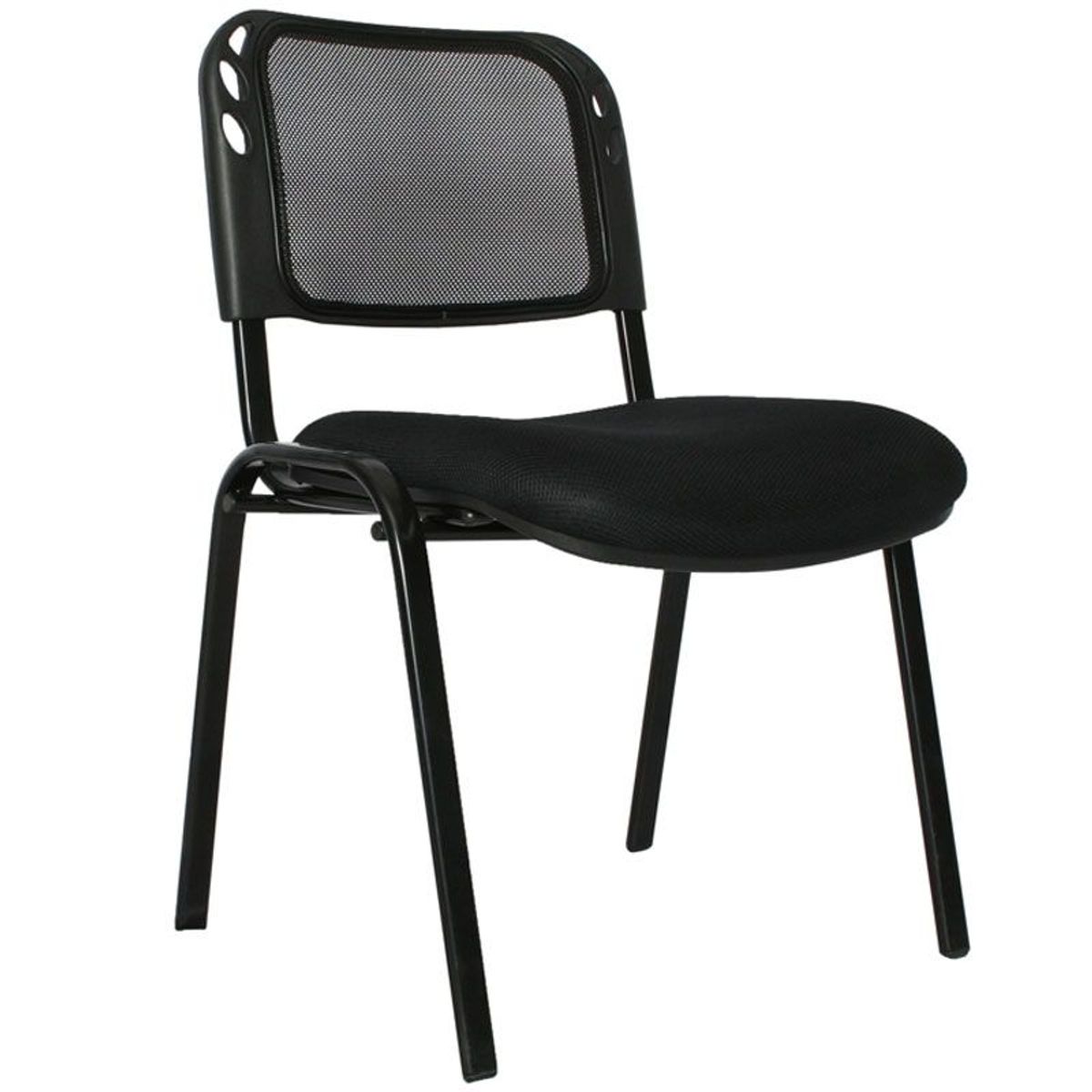 GENERICO - SILLA OFICINA INTERLOCUTORA ESTRUCTURA NEGRA MALLA RECEPCION