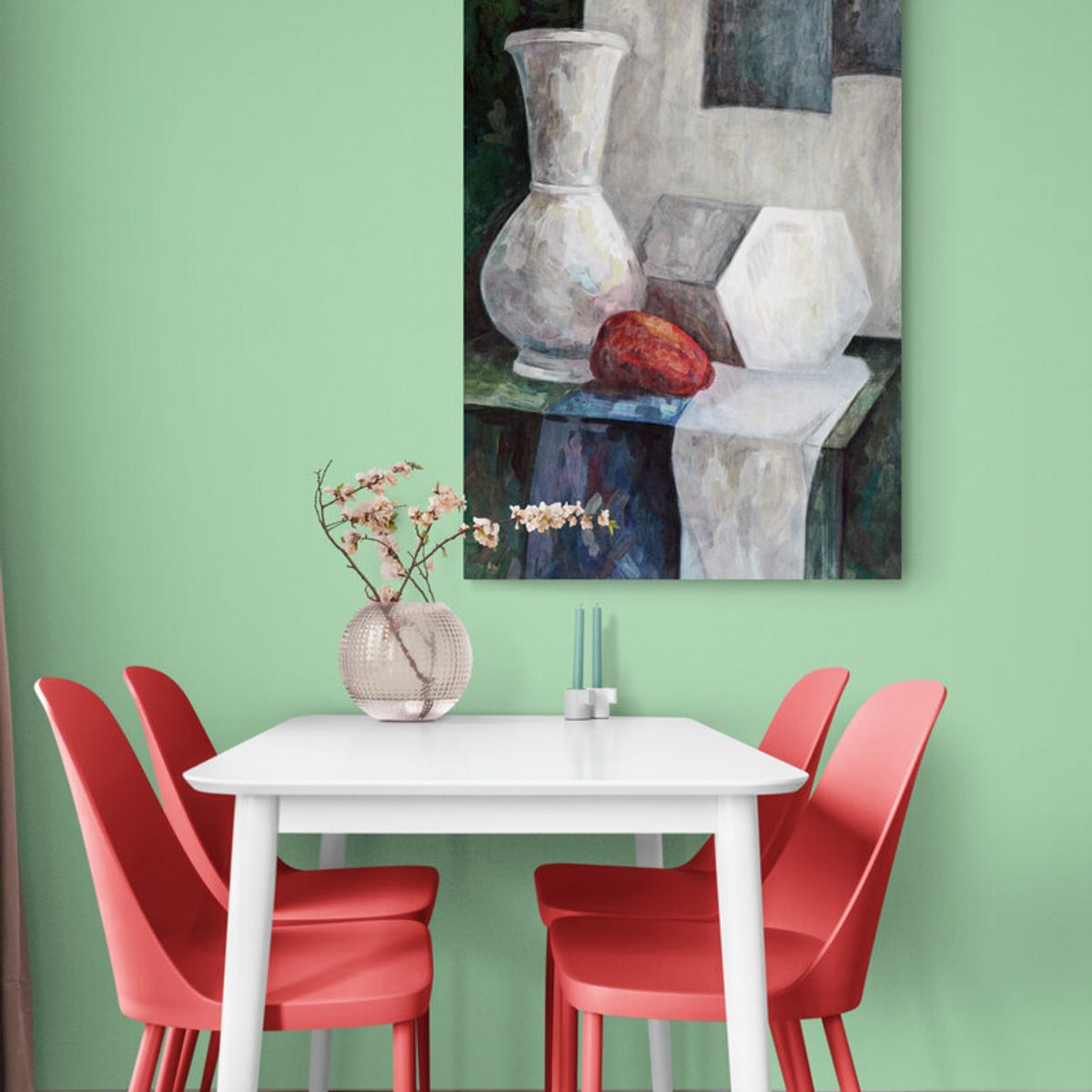 TAYRONA STORE - Cuadro En Lienzo Para Comedor Bodegon 021 35x50cm