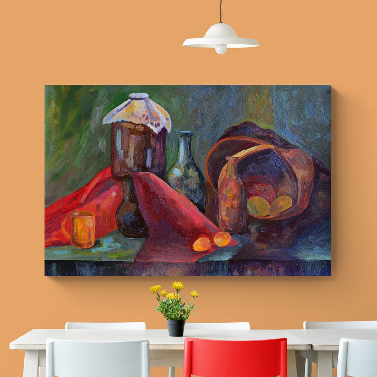 TAYRONA STORE - Cuadro En Lienzo Para Comedor Bodegon 023 50x35cm