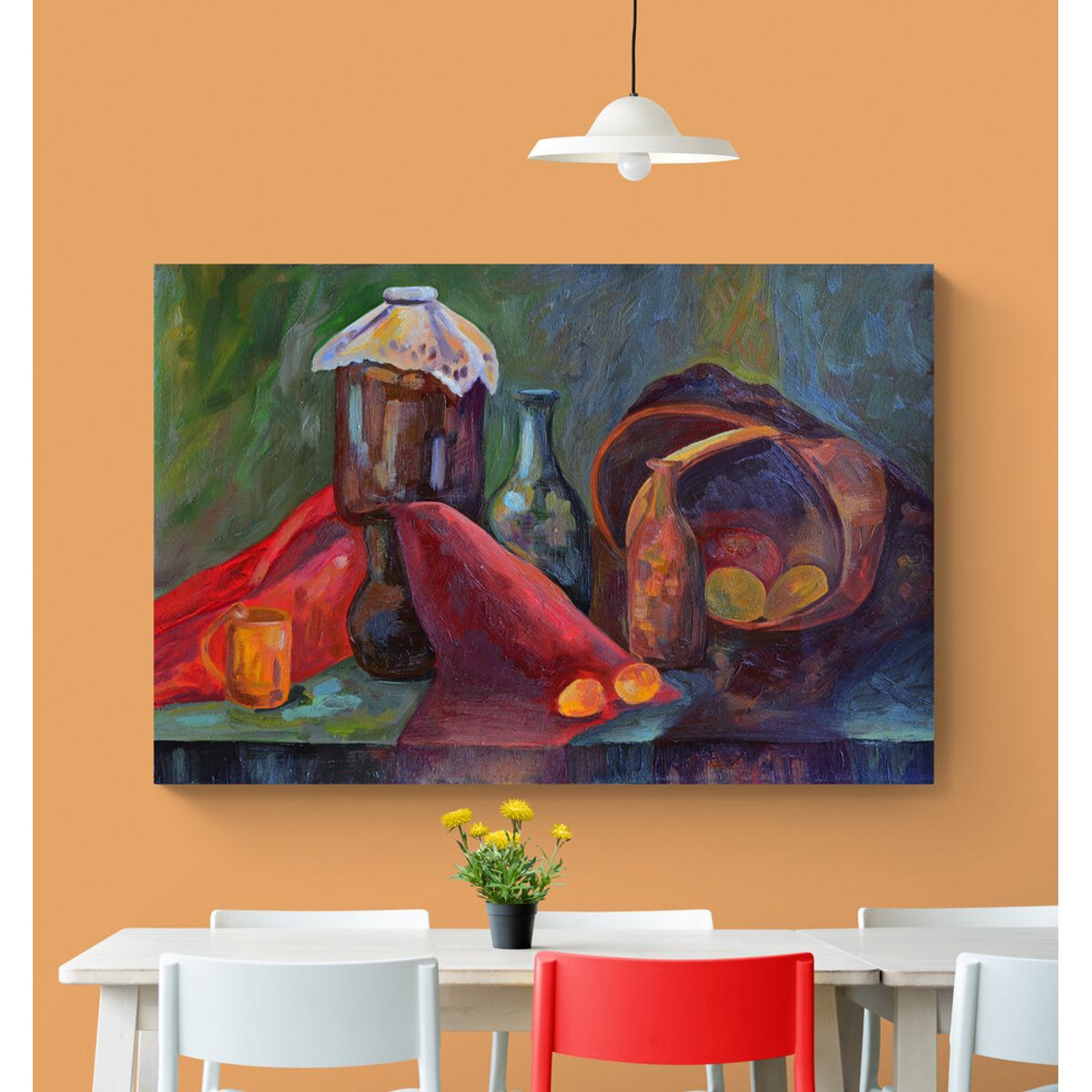 TAYRONA STORE - Cuadro En Lienzo Para Comedor Bodegon 023 50x35cm