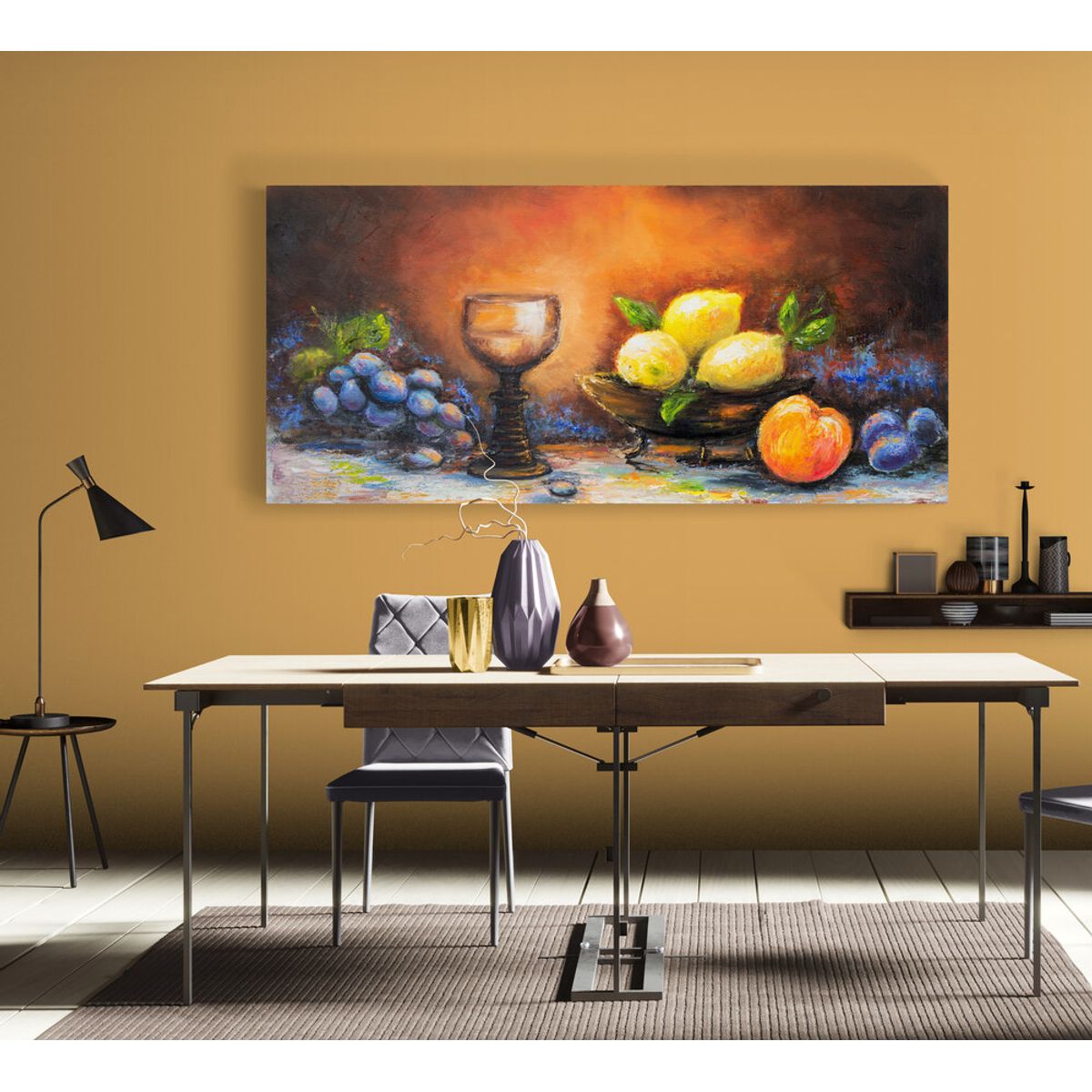 TAYRONA STORE - Cuadro En Lienzo Para Comedor Bodegon 025 120x55cm.