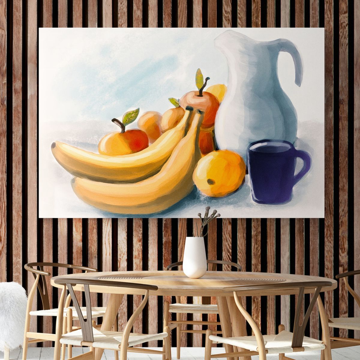 TAYRONA STORE - Cuadro En Lienzo Para Comedor Bodegon 064 70x50cm