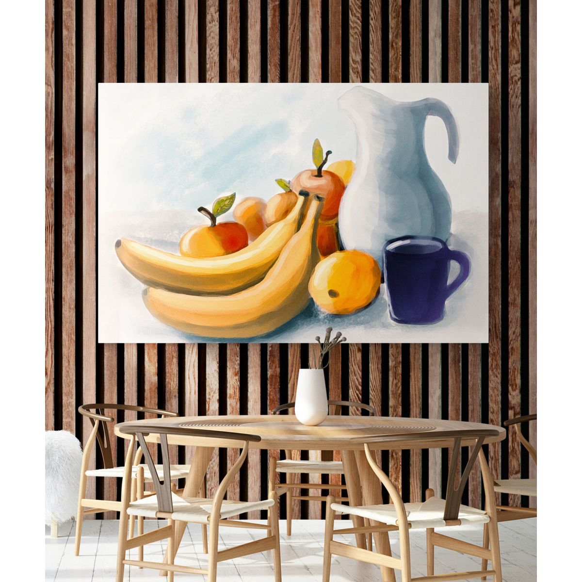 TAYRONA STORE - Cuadro En Lienzo Para Comedor Bodegon 064 70x50cm