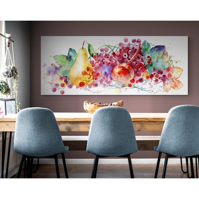 TAYRONA STORE - Cuadro En Lienzo Para Comedor Bodegon Frutas 099 100x40cm