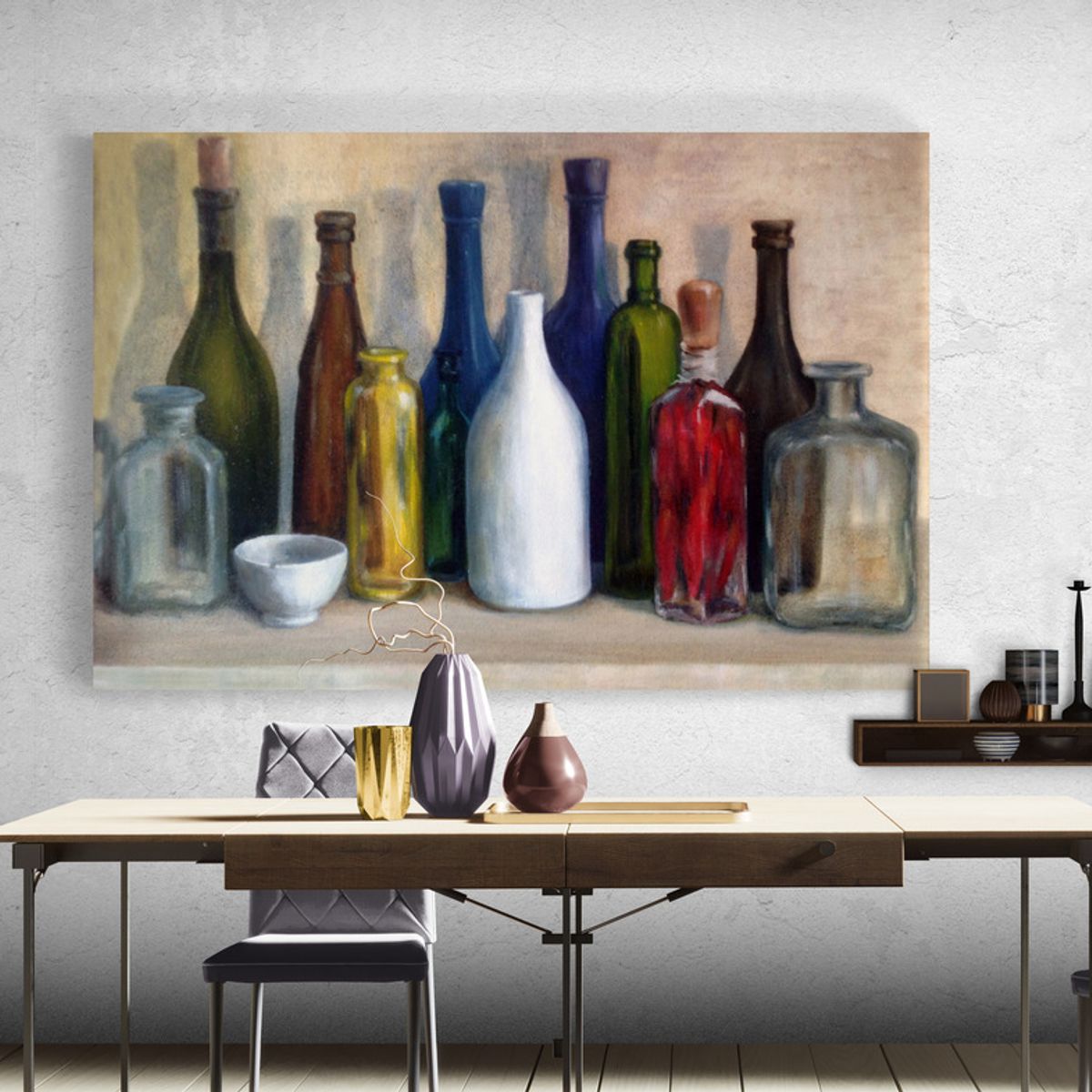 TAYRONA STORE - Cuadro En Lienzo Para Comedor Bodegon 071 50x35cm