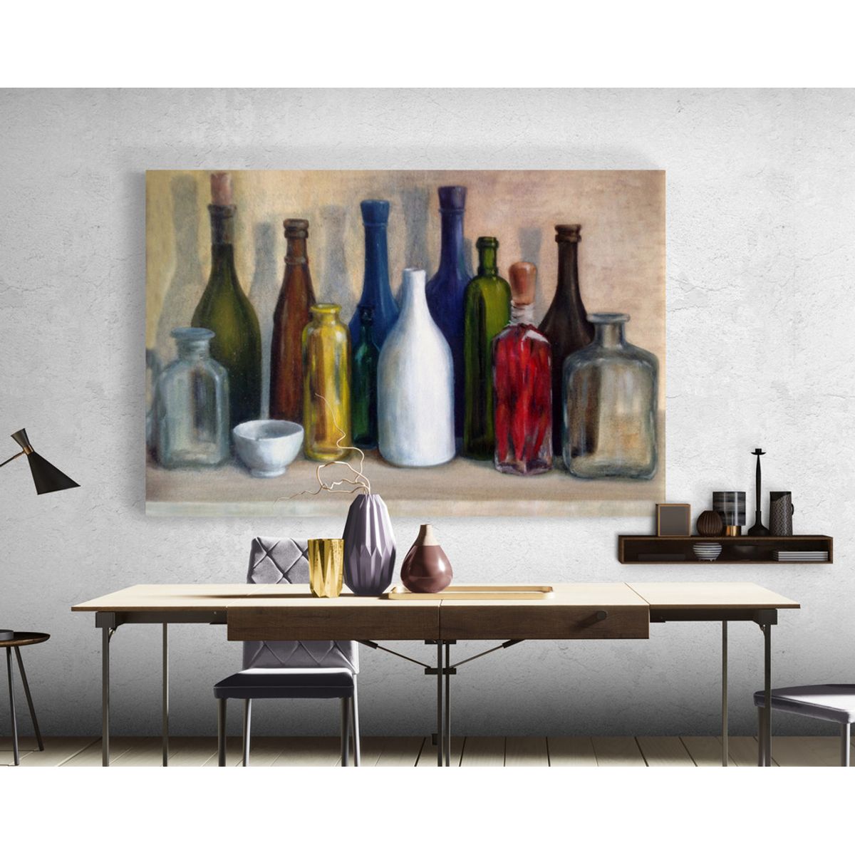 TAYRONA STORE - Cuadro En Lienzo Para Comedor Bodegon 071 50x35cm