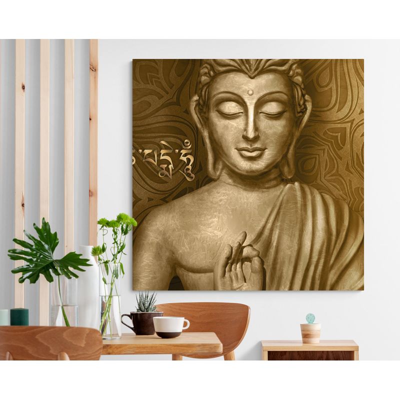 TAYRONA STORE - Cuadro En Lienzo Para Comedor Budda 142 90x90cm
