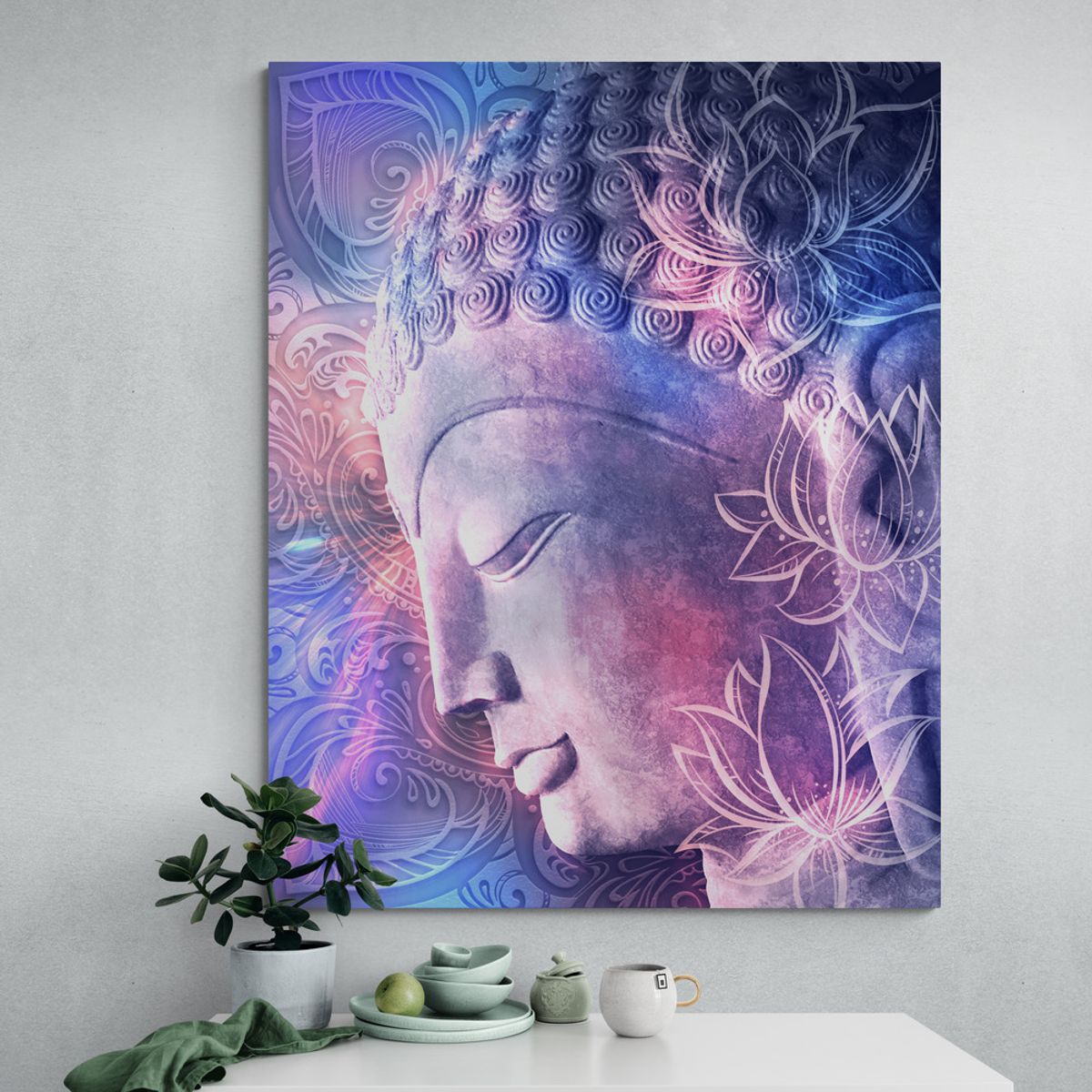 TAYRONA STORE - Cuadro En Lienzo Para Comedor Budda 150 100x150cm