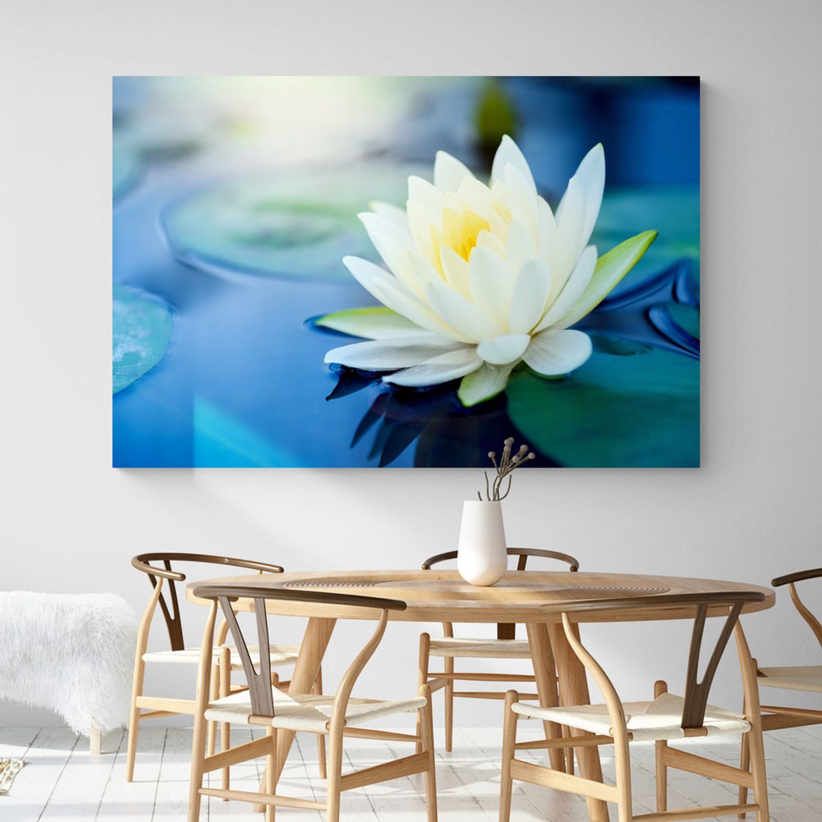 TAYRONA STORE - Cuadro En Lienzo Para Comedor Flor De Loto 053 70x50cm