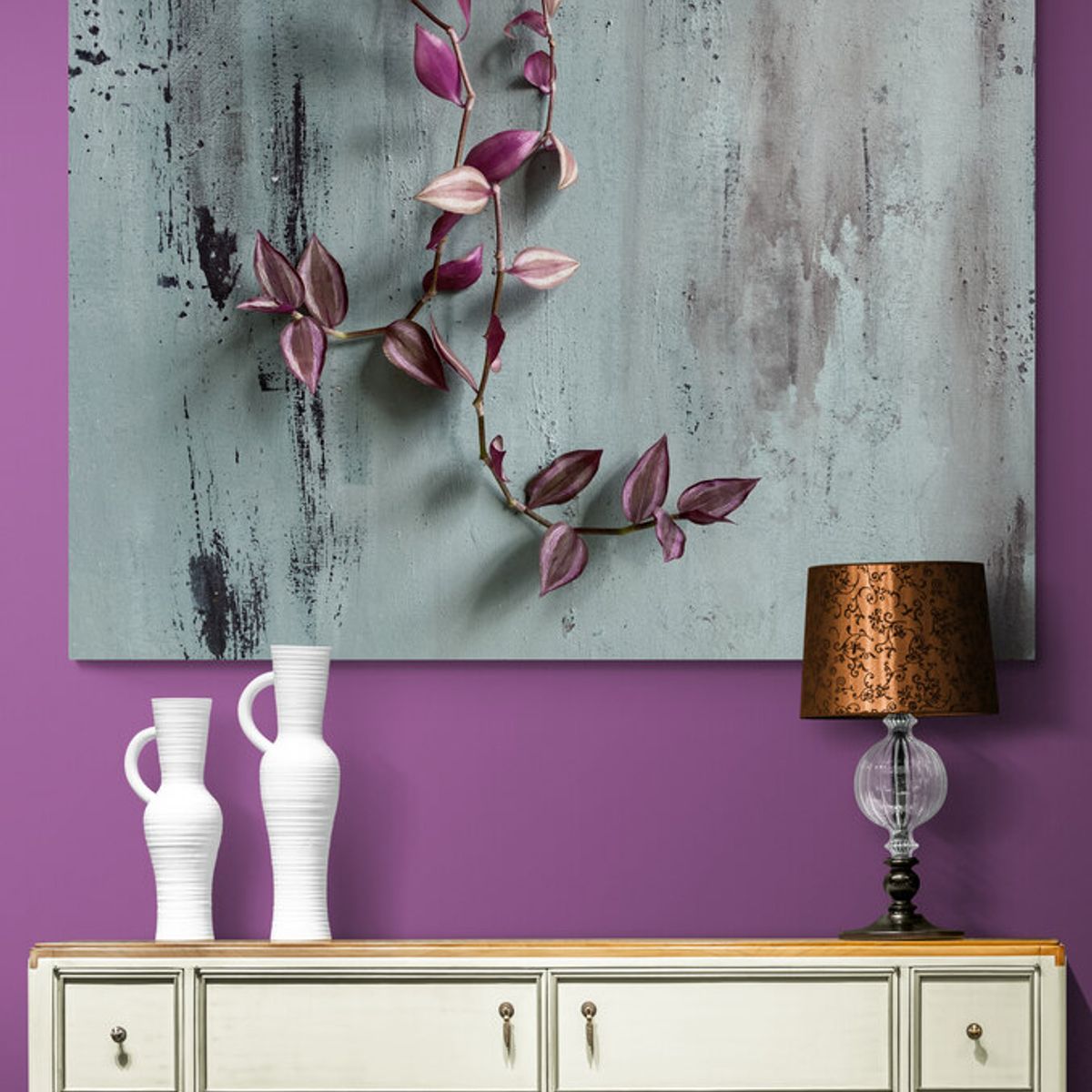 TAYRONA STORE - Cuadro En Lienzo Para Comedor Flores 360 150x120cm
